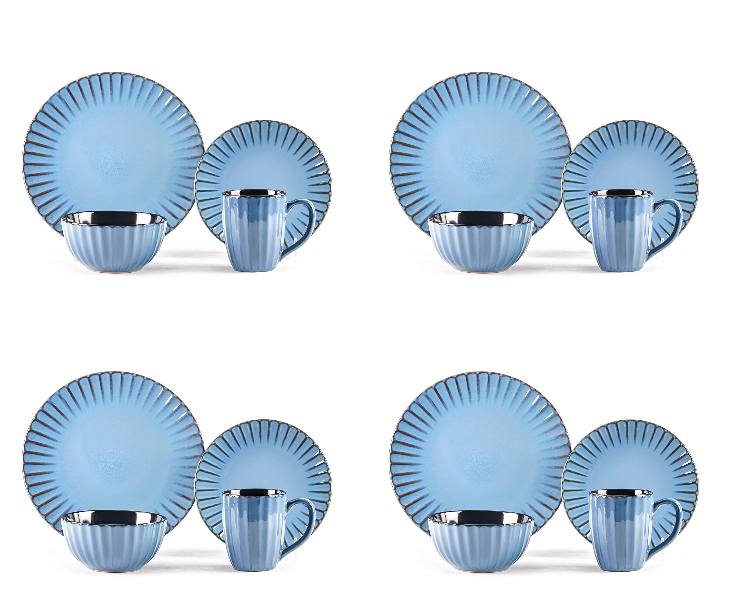 Osita Strip Stoneware Dinnerware Set