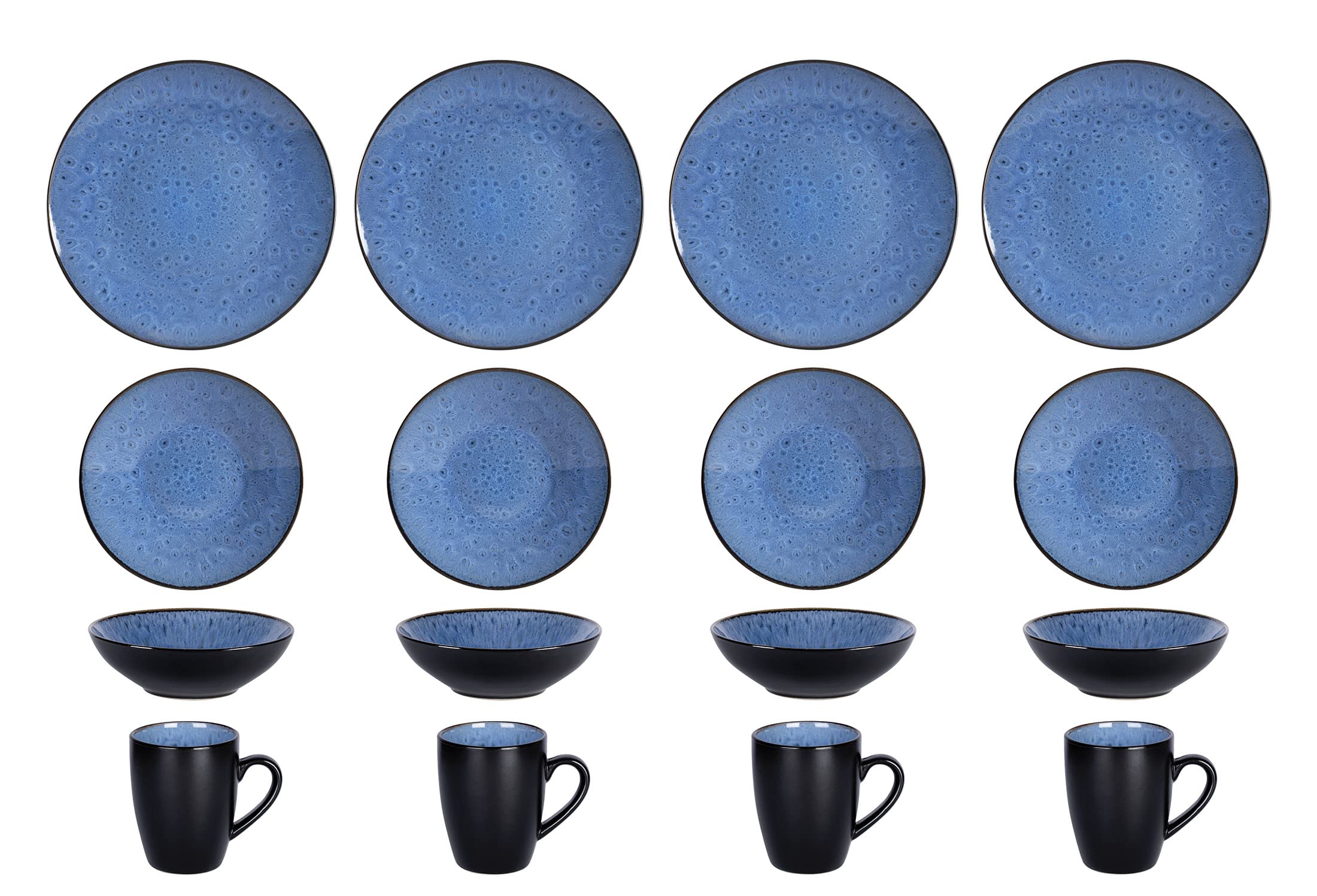 Reactive-Glaze Stoneware Dinnerware Set