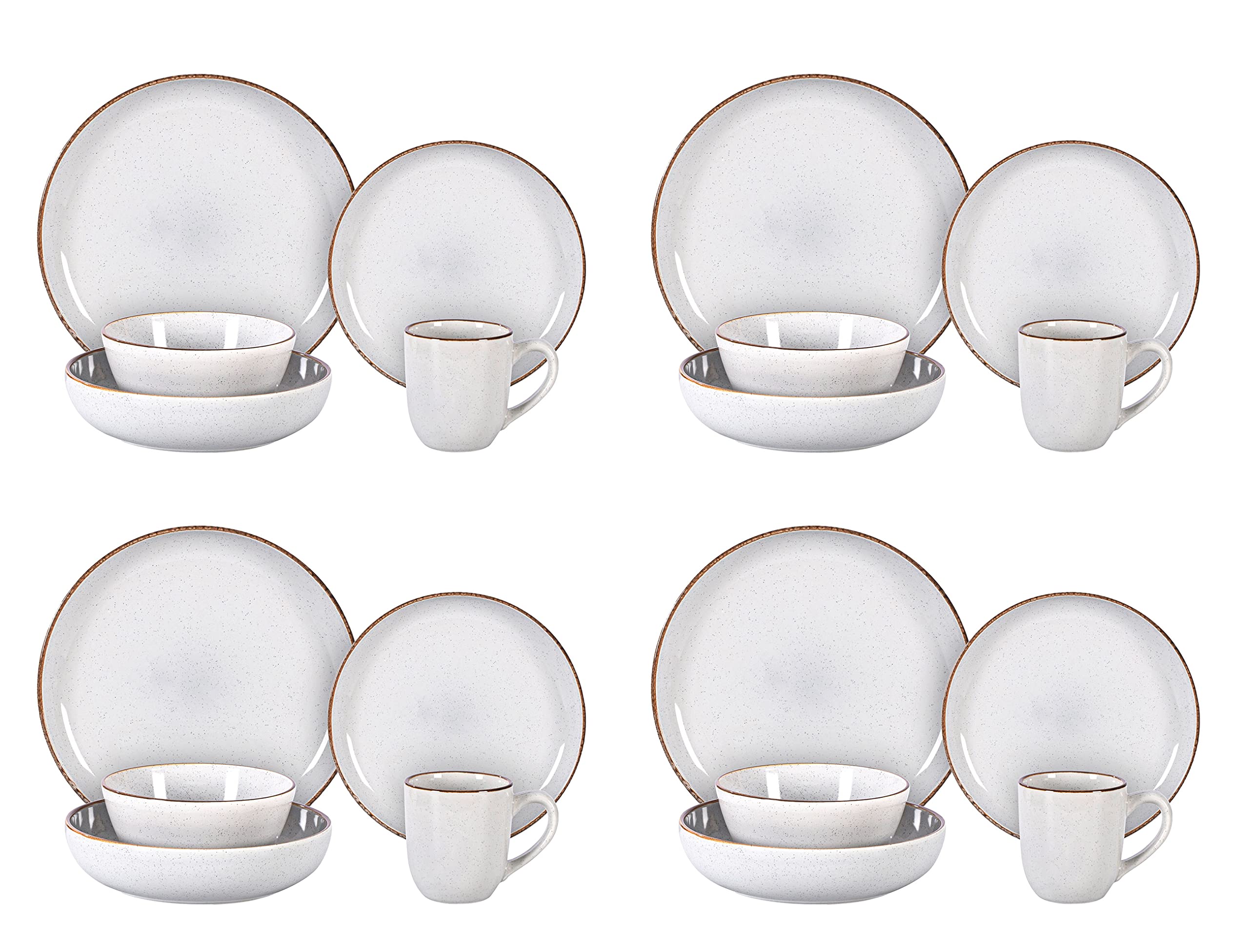 Euro-Nordic Stoneware Dinnerware Set,HW