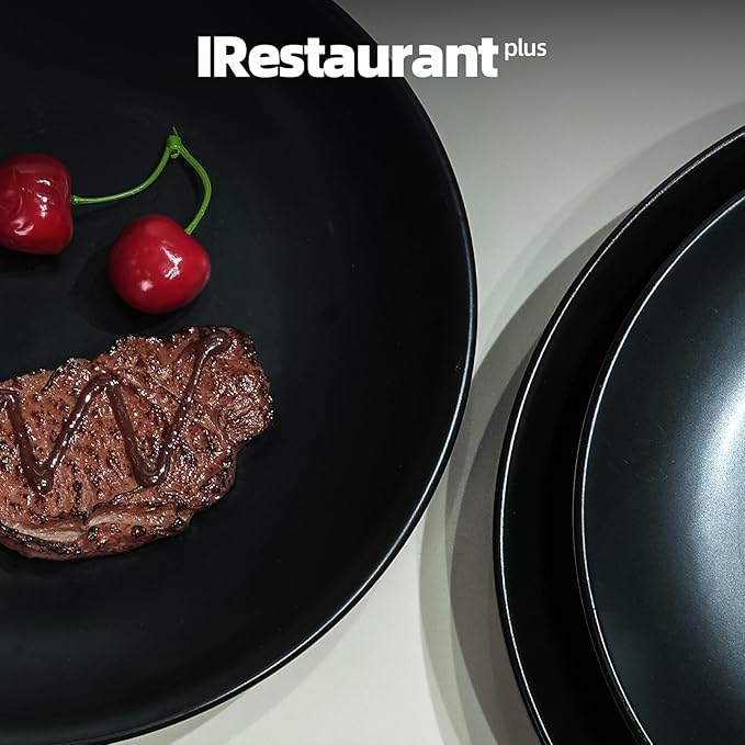 Commercial-Grade Stoneware Coupe Plates