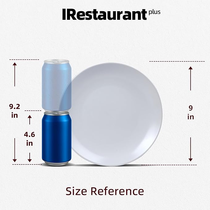Commercial-Grade Stoneware Coupe Plates