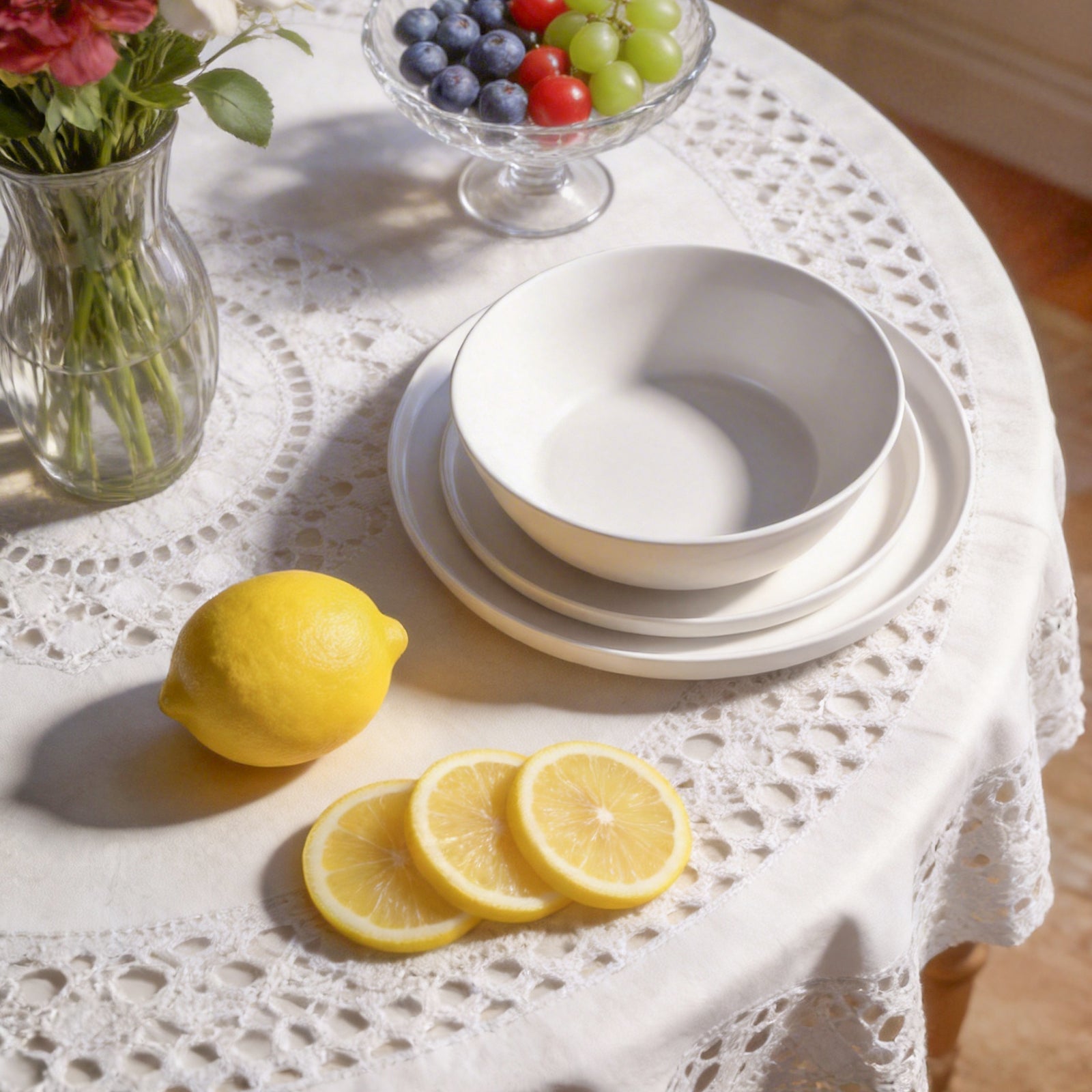 Bone China Nordic Cone Shape Dinnerware Set