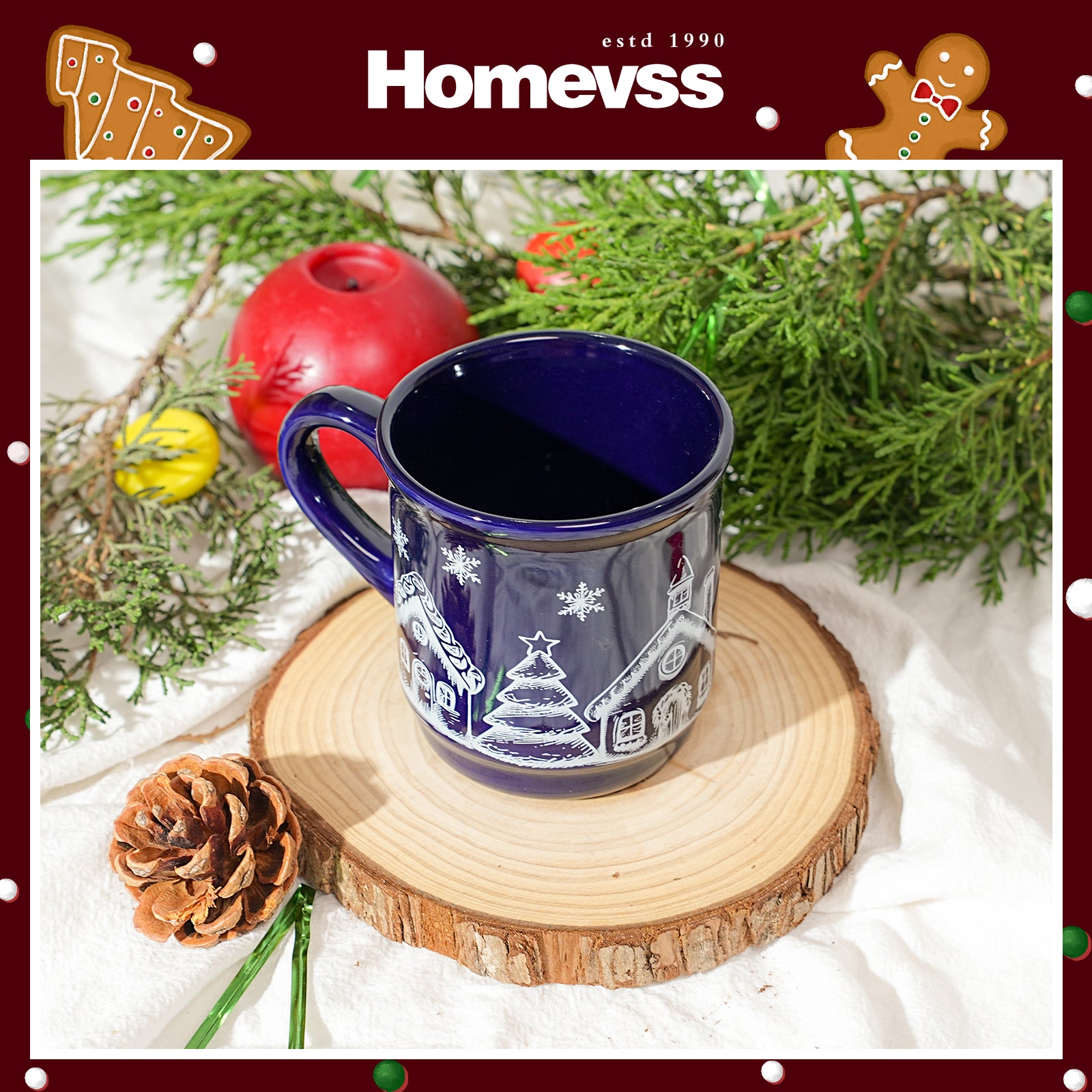 8.5 oz Ceramic Christmas Coffee Mug