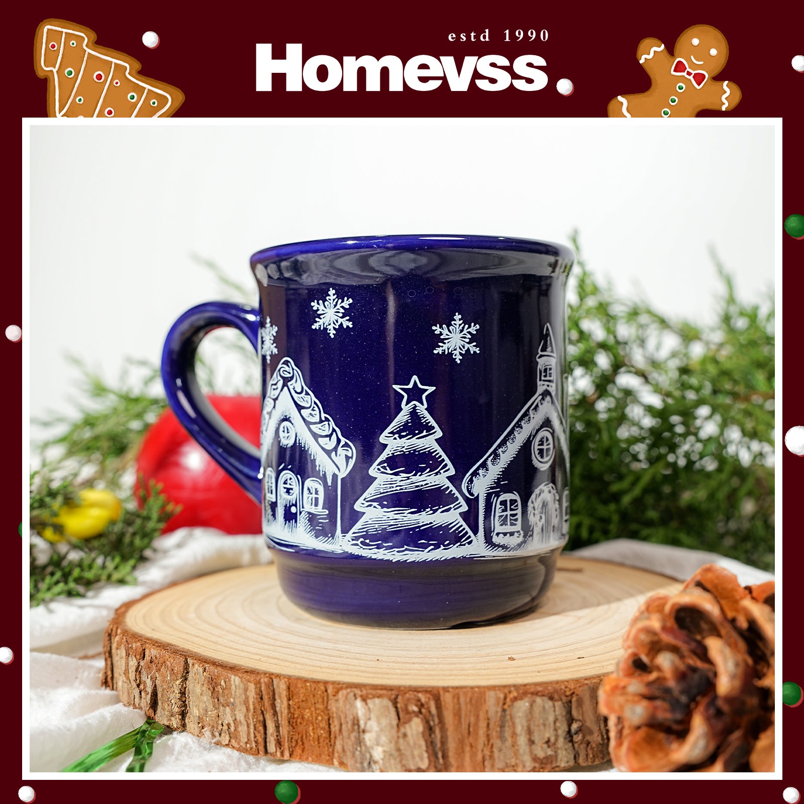8.5 oz Ceramic Christmas Coffee Mug
