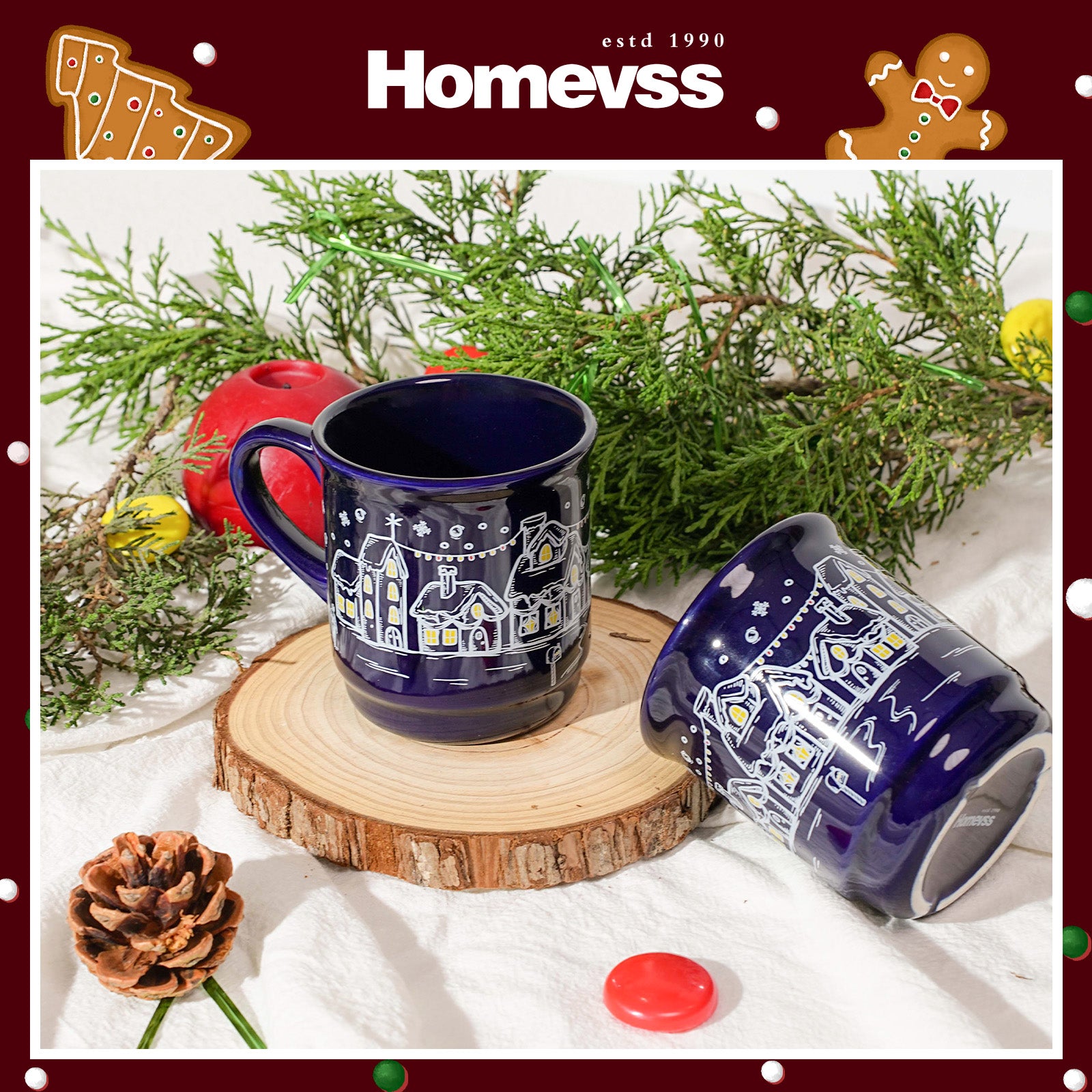 8.5 oz Ceramic Christmas Coffee Mug