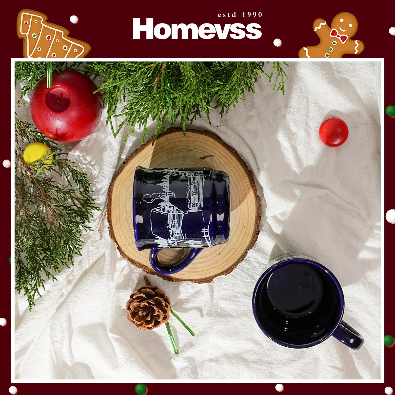 8.5 oz Ceramic Christmas Coffee Mug