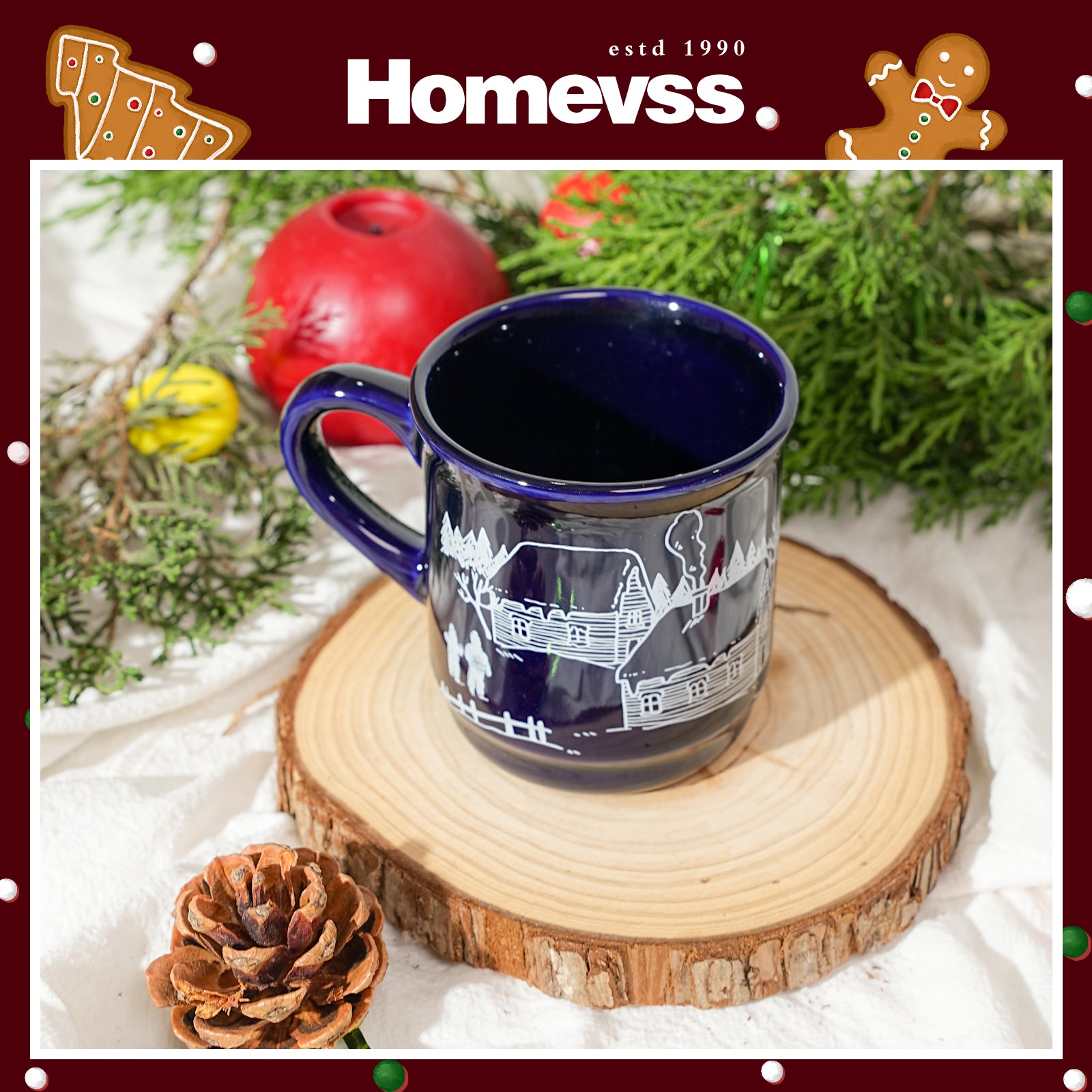 8.5 oz Ceramic Christmas Coffee Mug