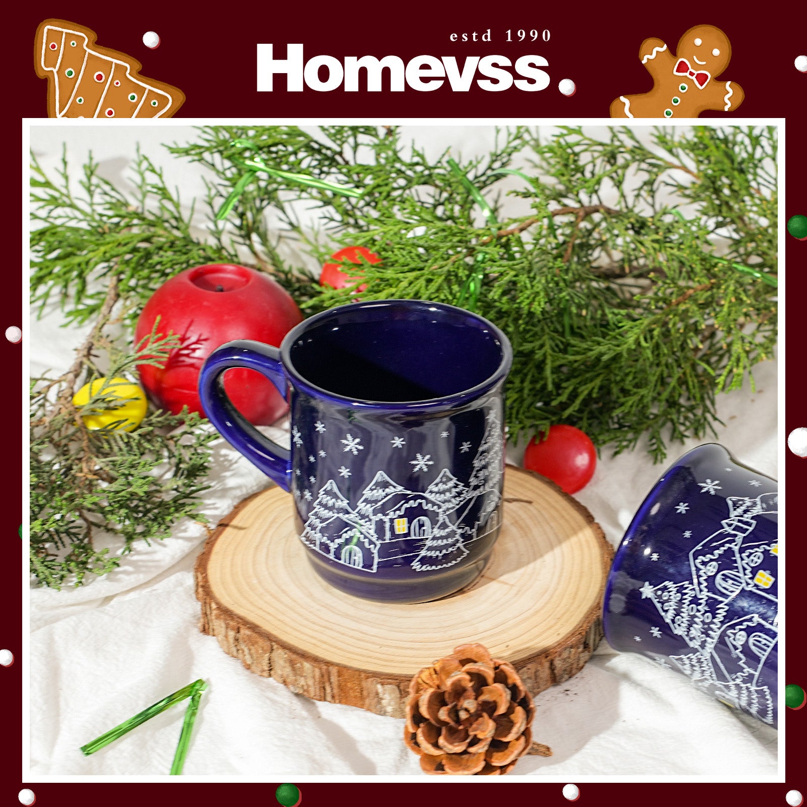 8.5 oz Ceramic Christmas Coffee Mug