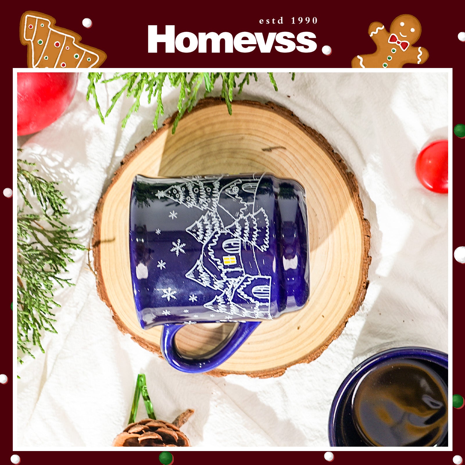 8.5 oz Ceramic Christmas Coffee Mug