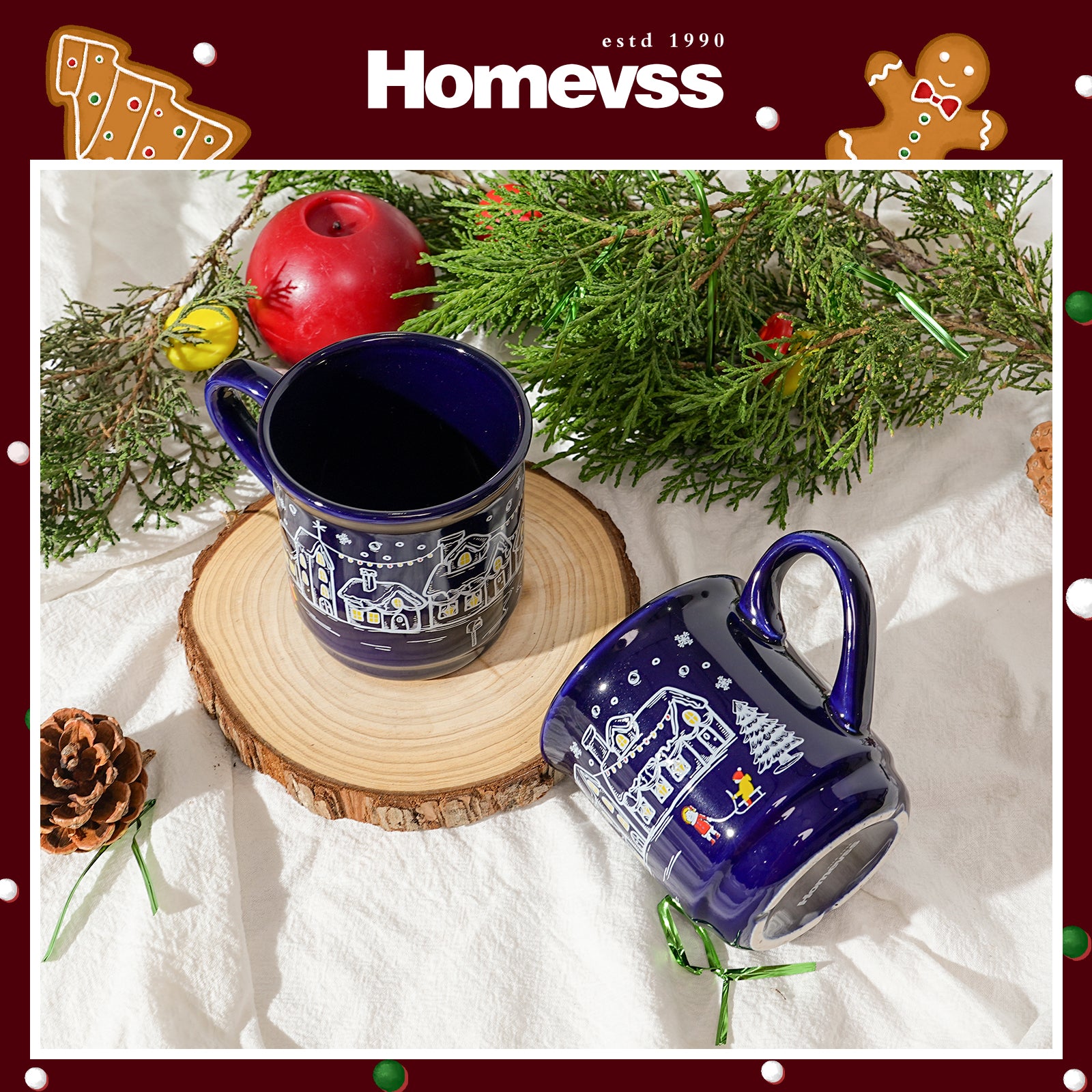 8.5 oz Ceramic Christmas Coffee Mug