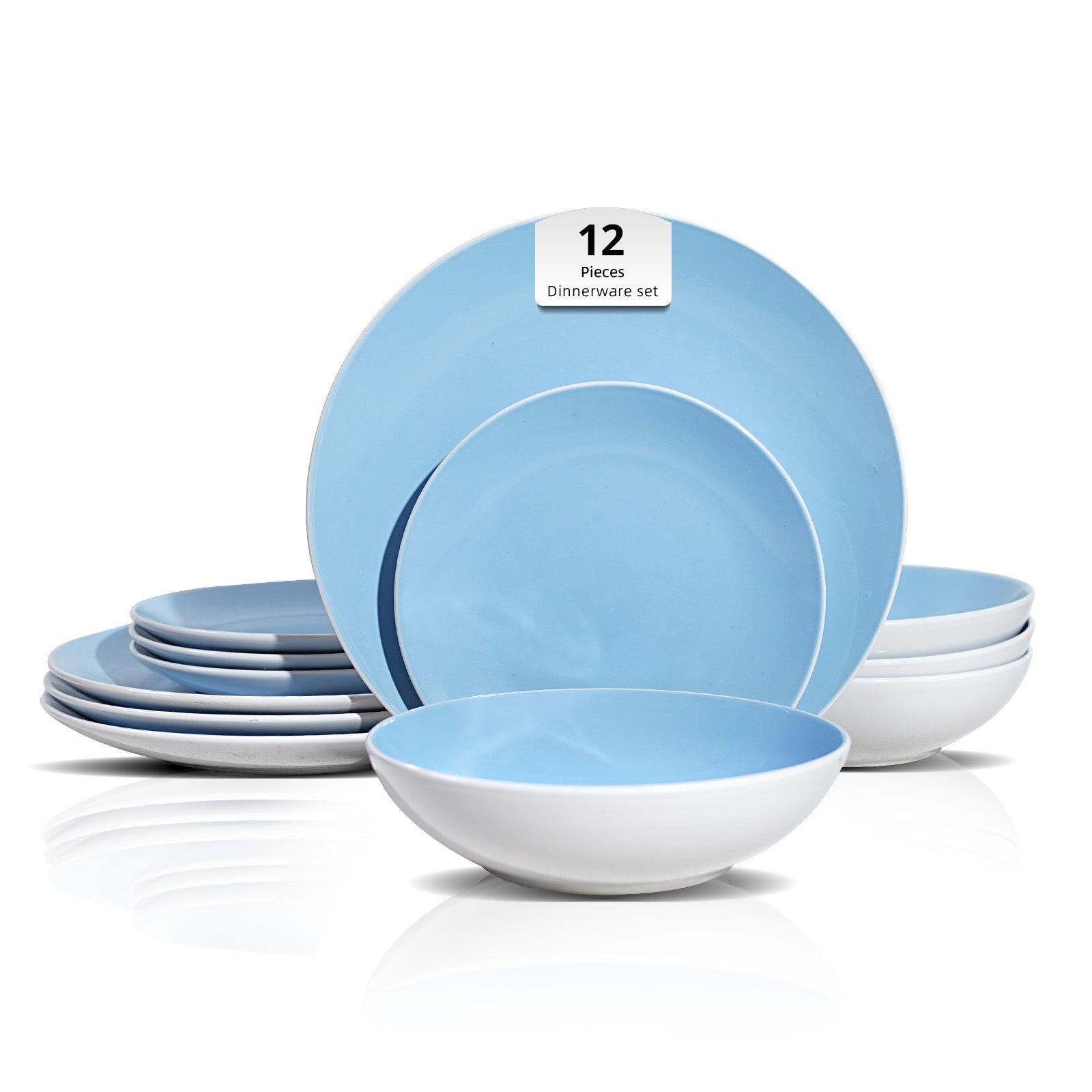 Stoneware Coupe Shape Dinnerware Set