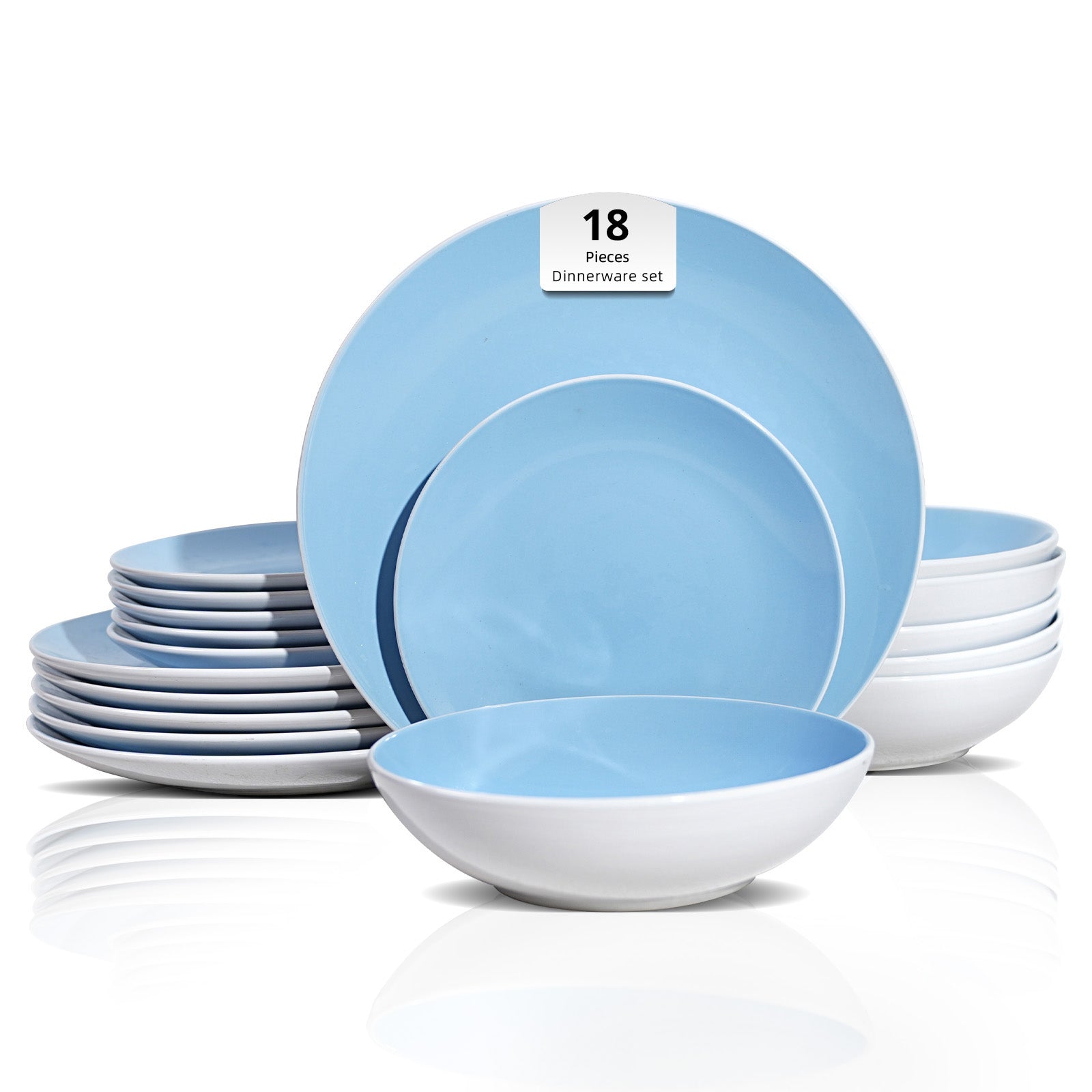 Stoneware Coupe Shape Dinnerware Set
