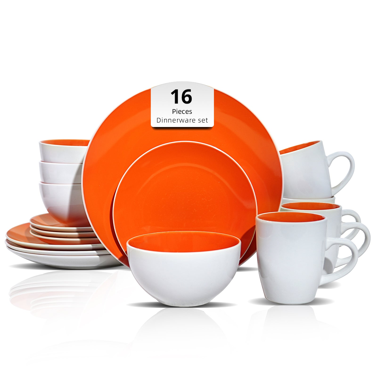 Stoneware Coupe Shape Dinnerware Set