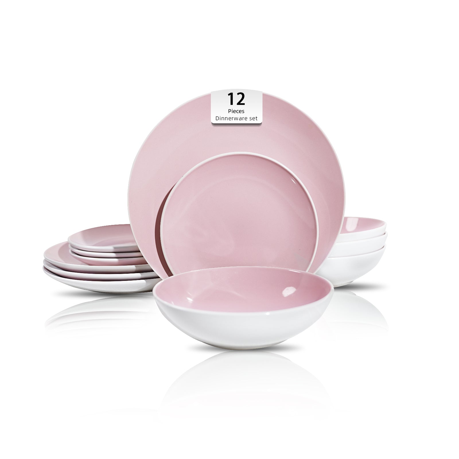 Stoneware Coupe Shape Dinnerware Set
