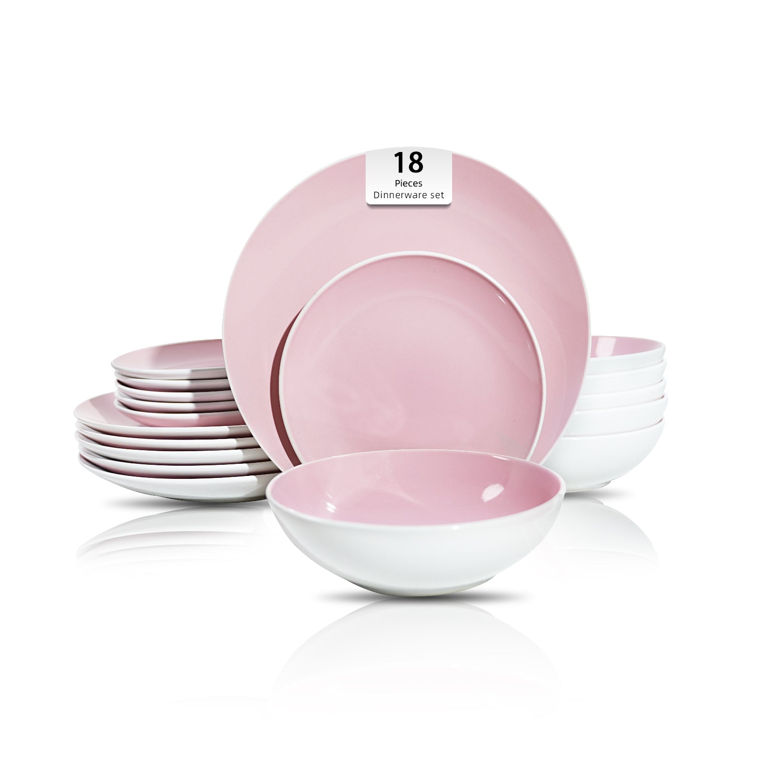 Stoneware Coupe Shape Dinnerware Set