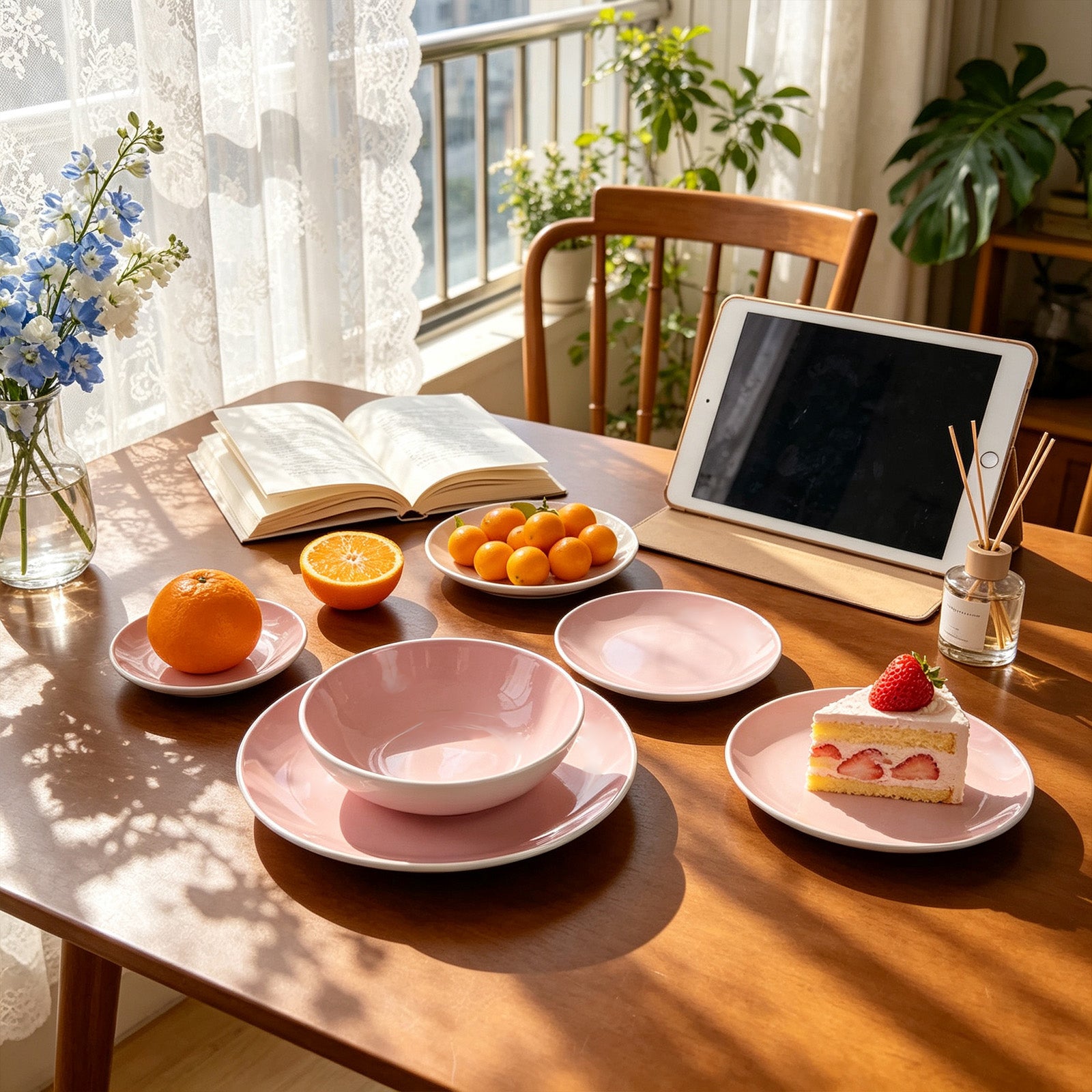 Stoneware Coupe Shape Dinnerware Set