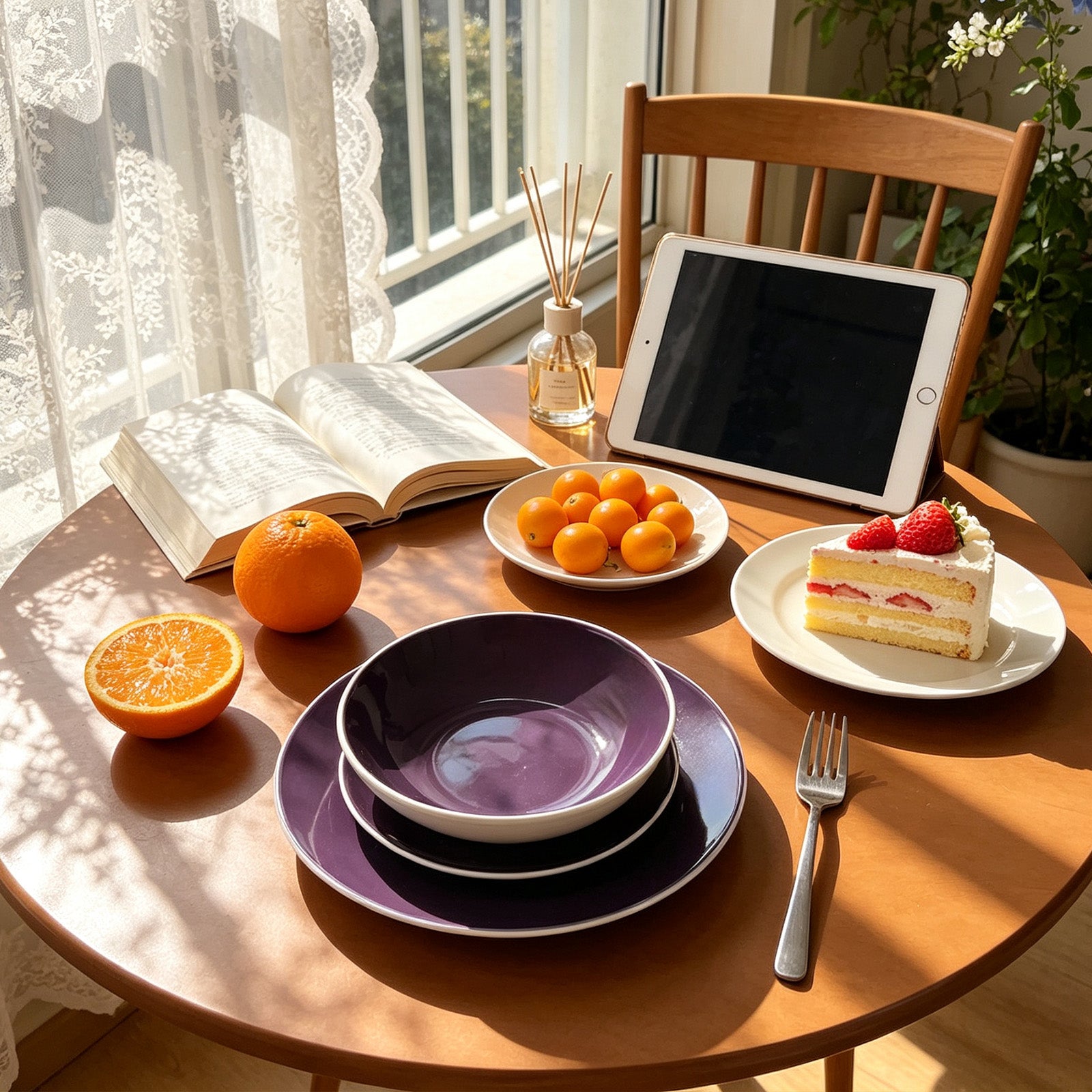 Stoneware Coupe Shape Dinnerware Set
