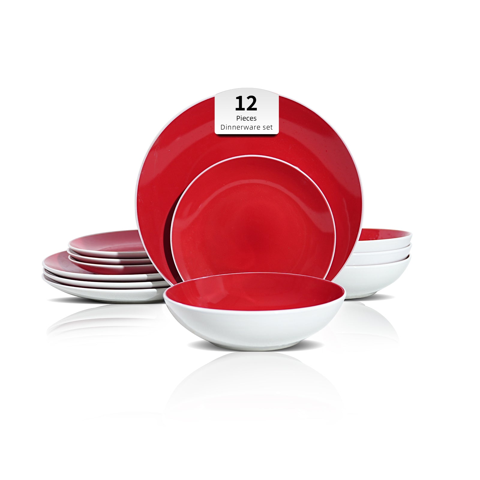 Stoneware Coupe Shape Dinnerware Set