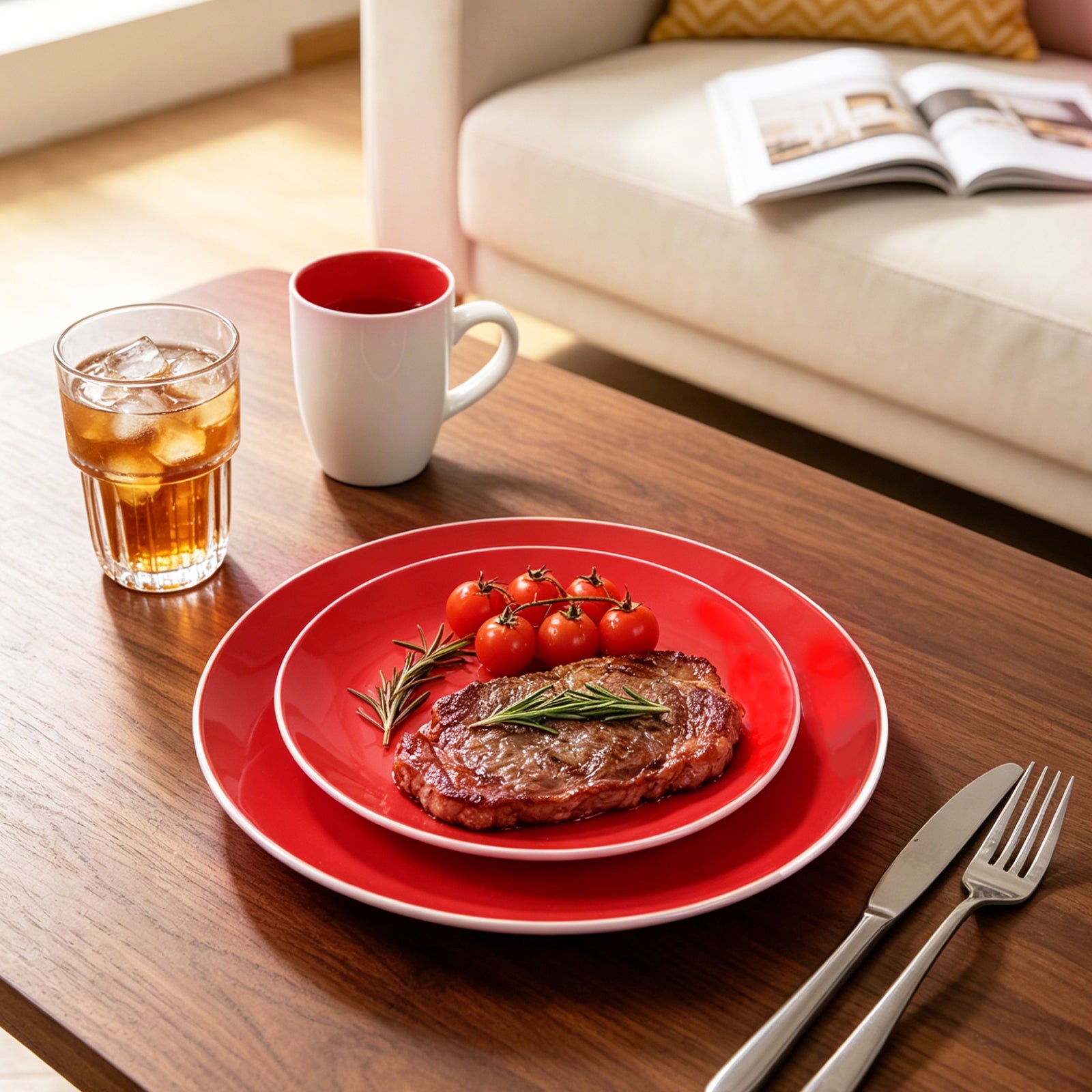 Stoneware Coupe Shape Dinnerware Set