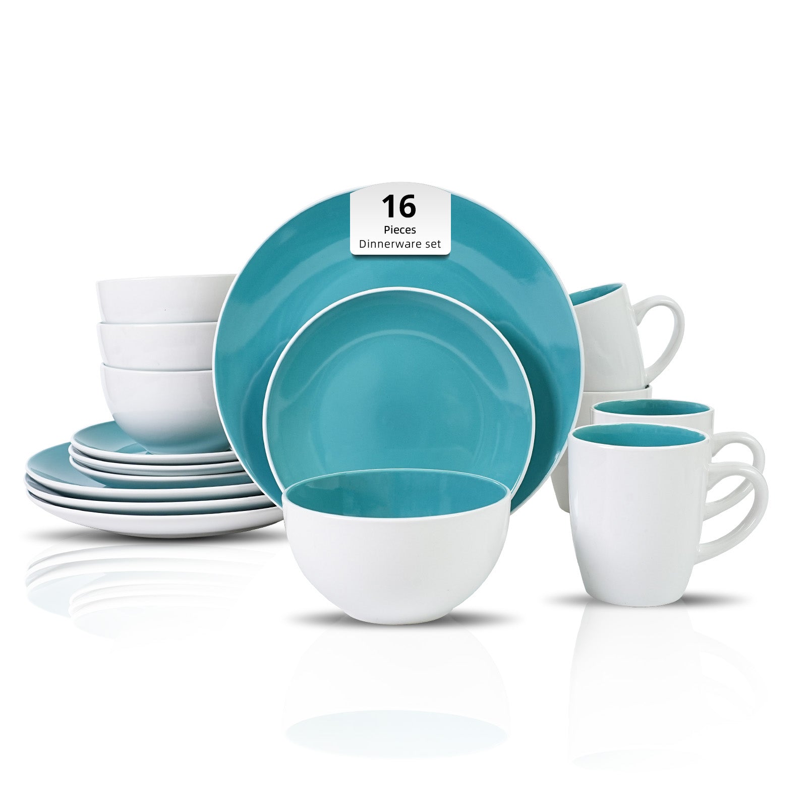 Stoneware Coupe Shape Dinnerware Set