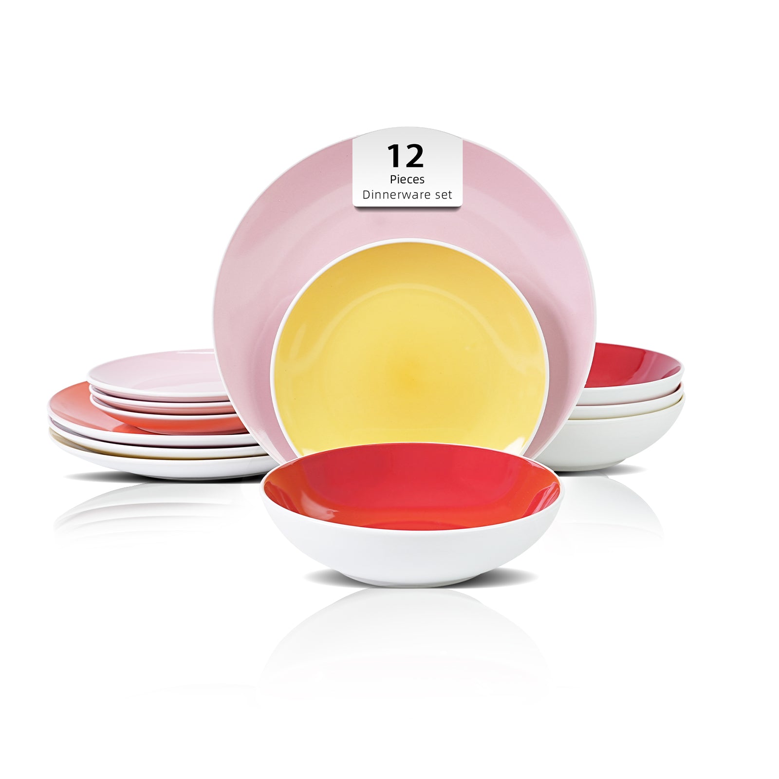 Stoneware Coupe Shape Dinnerware Set