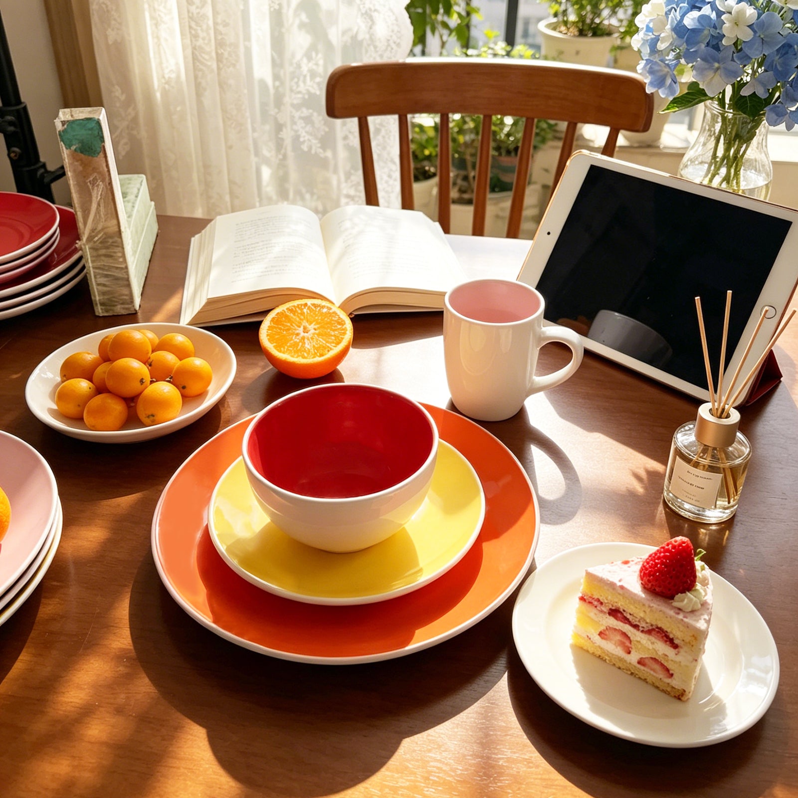 Stoneware Coupe Shape Dinnerware Set
