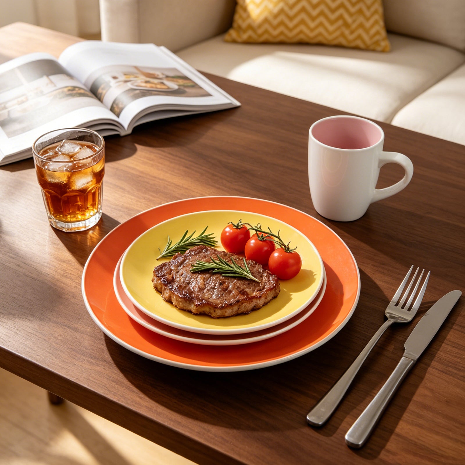 Stoneware Coupe Shape Dinnerware Set