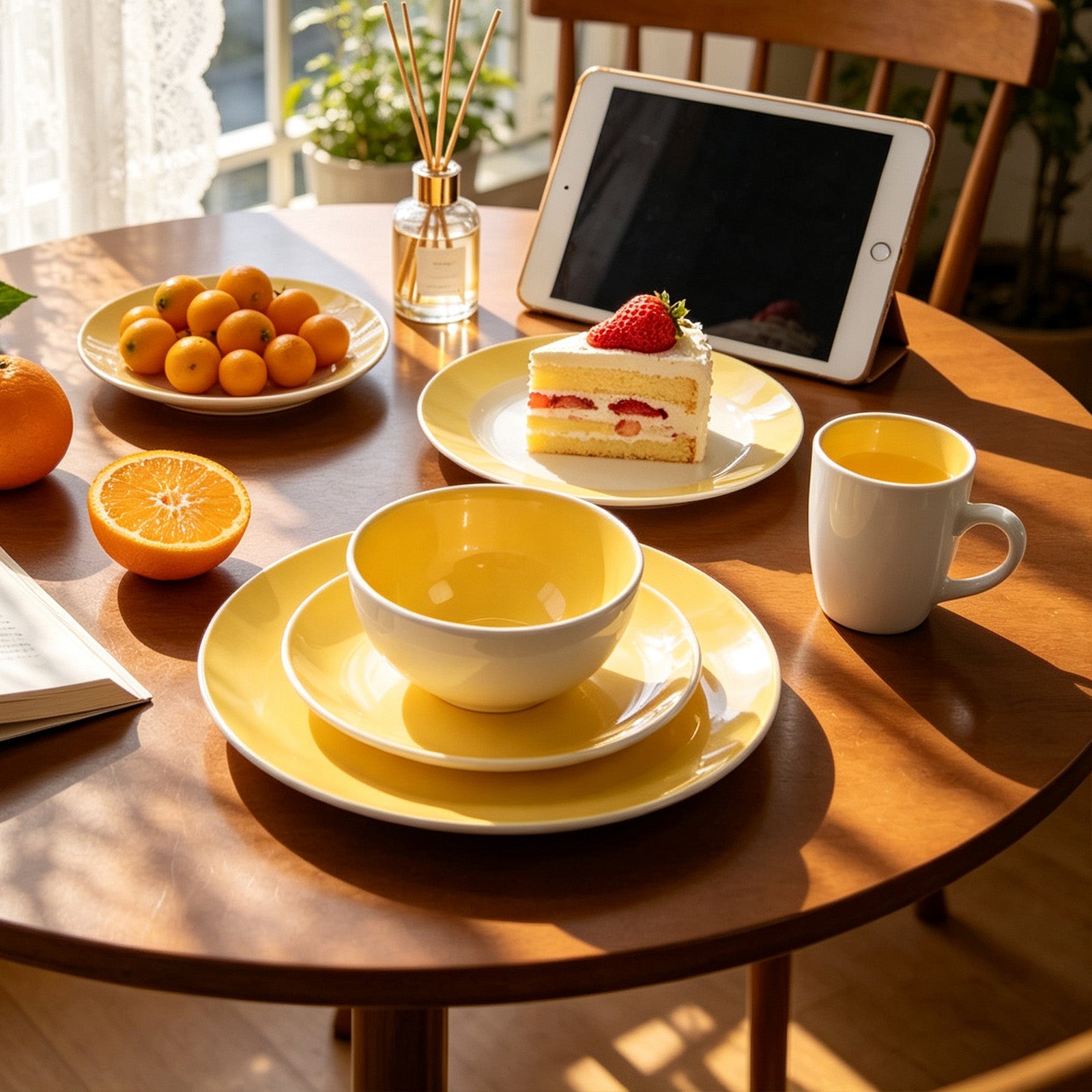Stoneware Coupe Shape Dinnerware Set