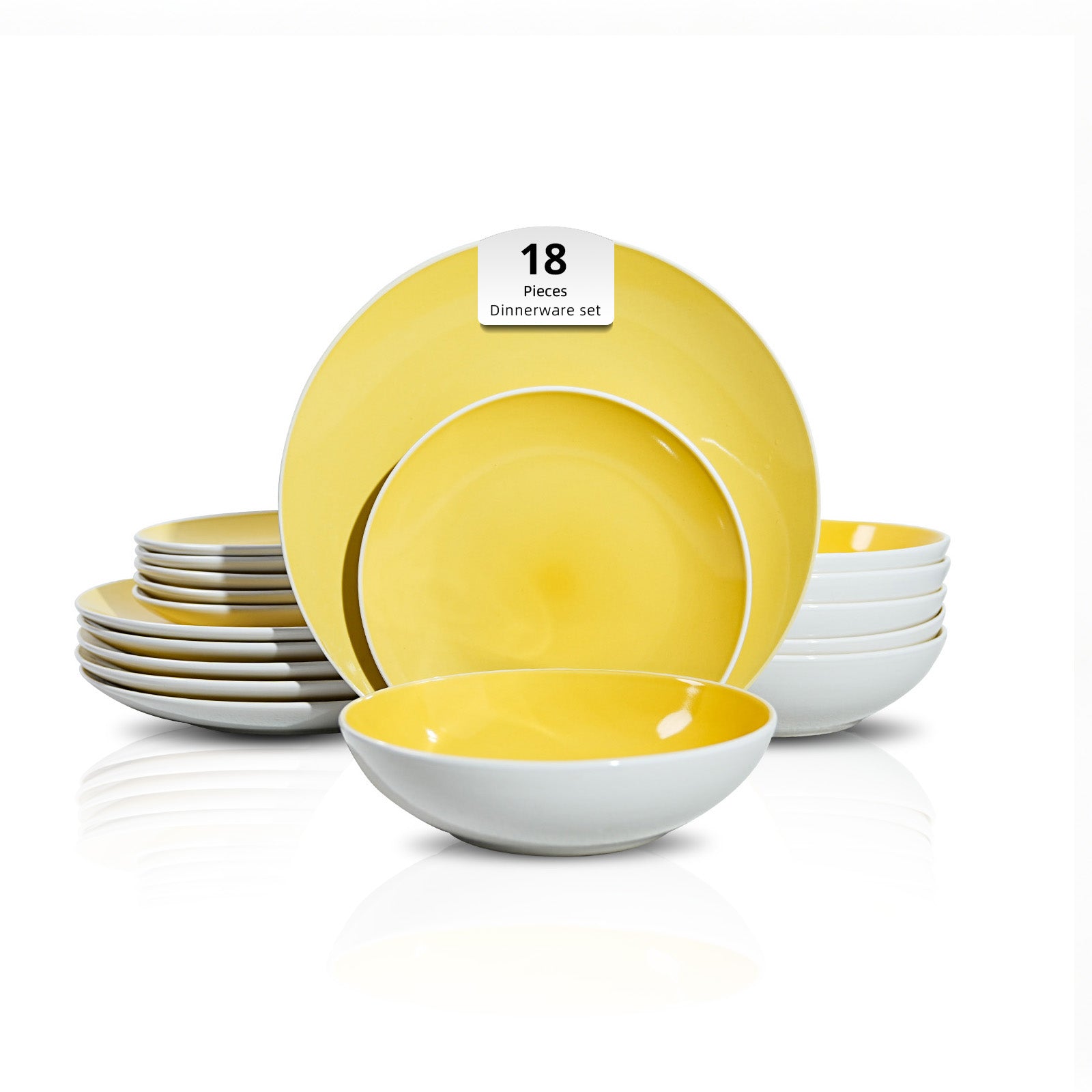 Stoneware Coupe Shape Dinnerware Set