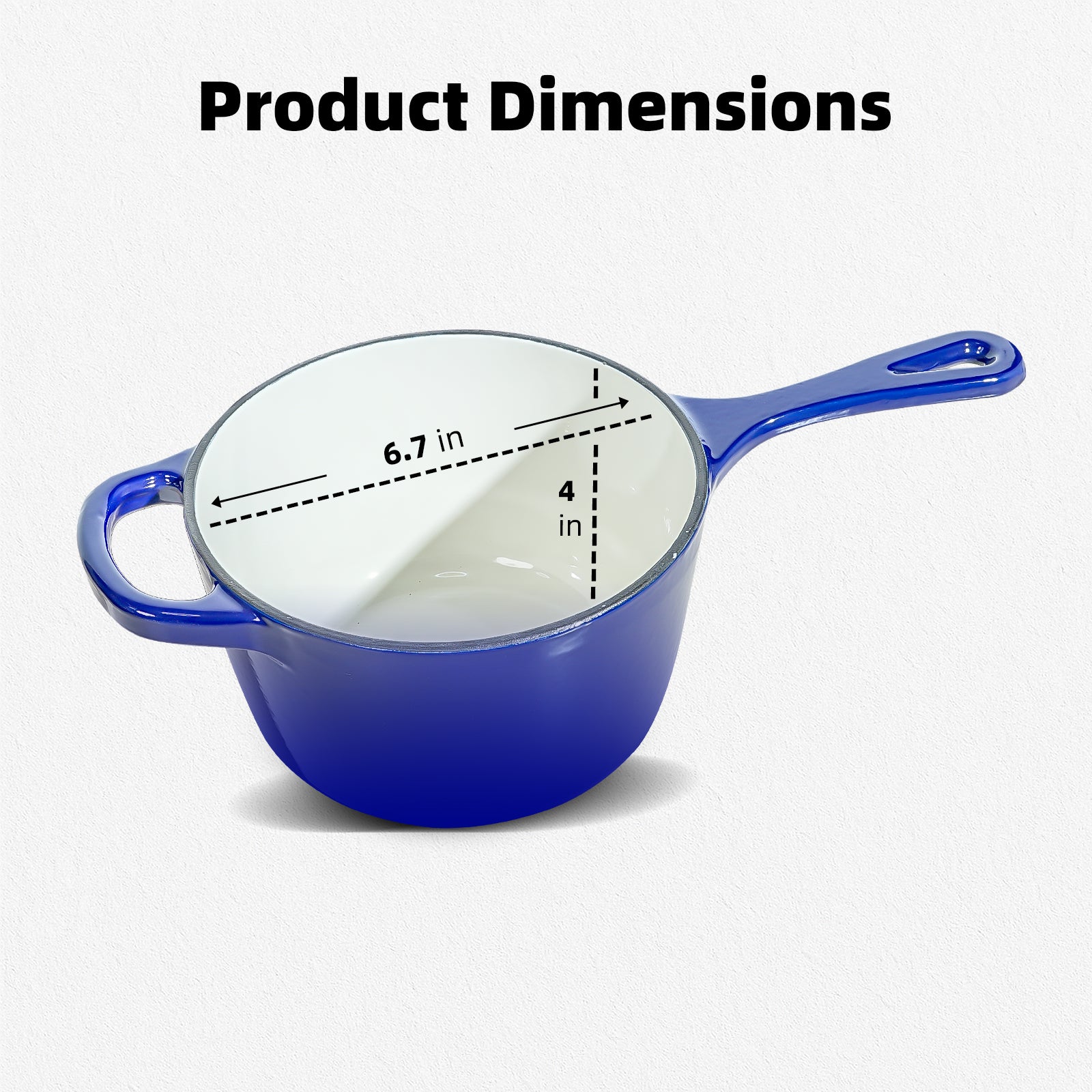 1.75-Quart Enameled Cast Iron Sauce Pan