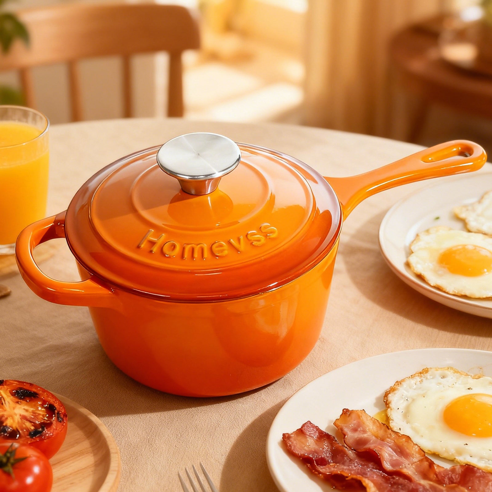 1.75-Quart Enameled Cast Iron Sauce Pan