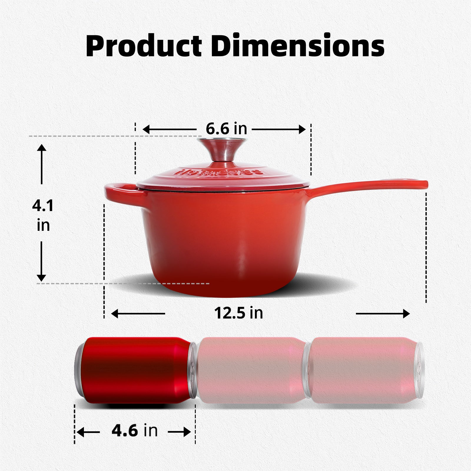 1.75-Quart Enameled Cast Iron Sauce Pan