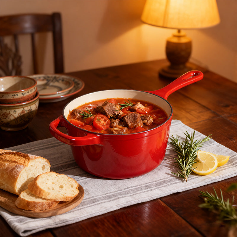 1.75-Quart Enameled Cast Iron Sauce Pan