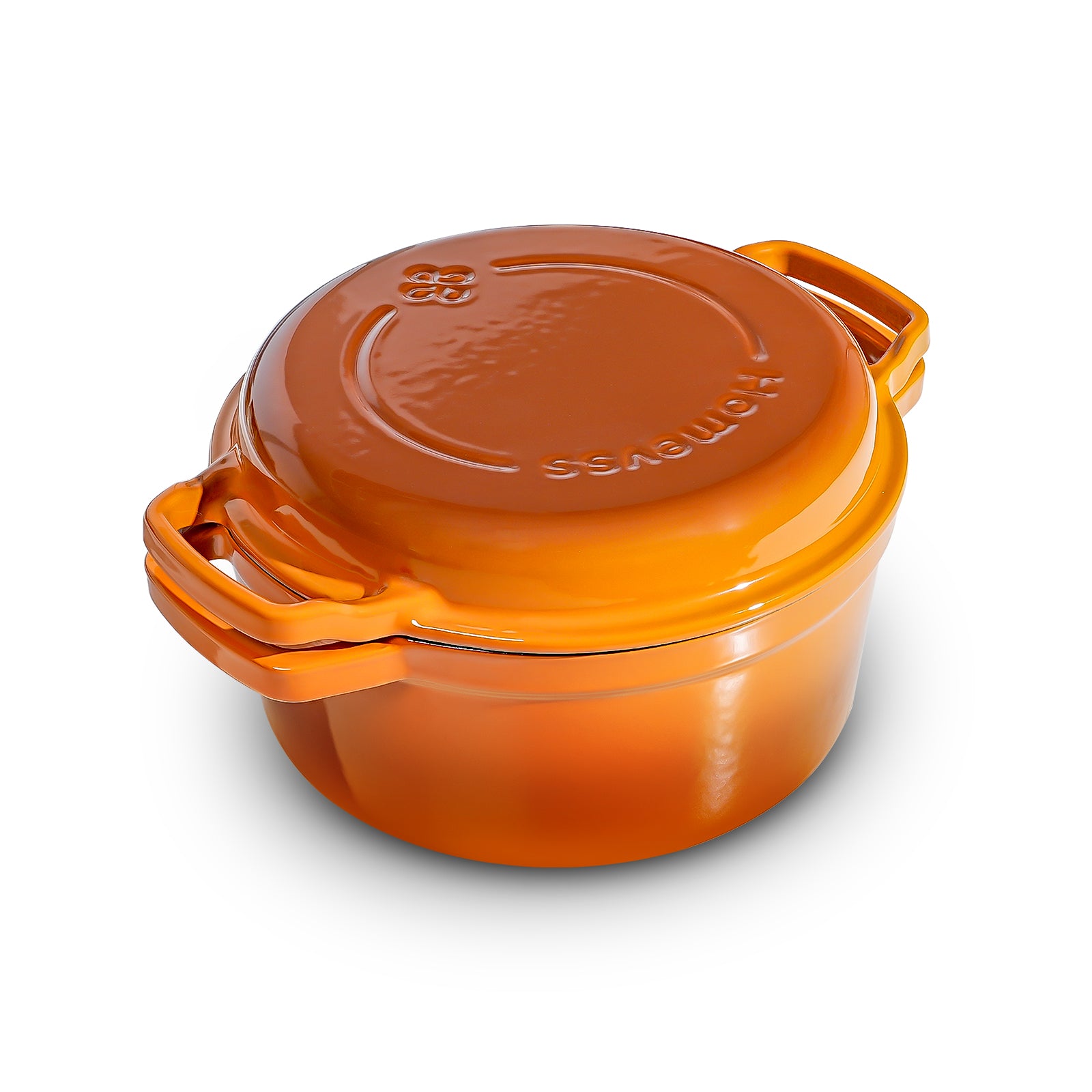 5-Quart Enameled Cast Iron Double Dutch Oven