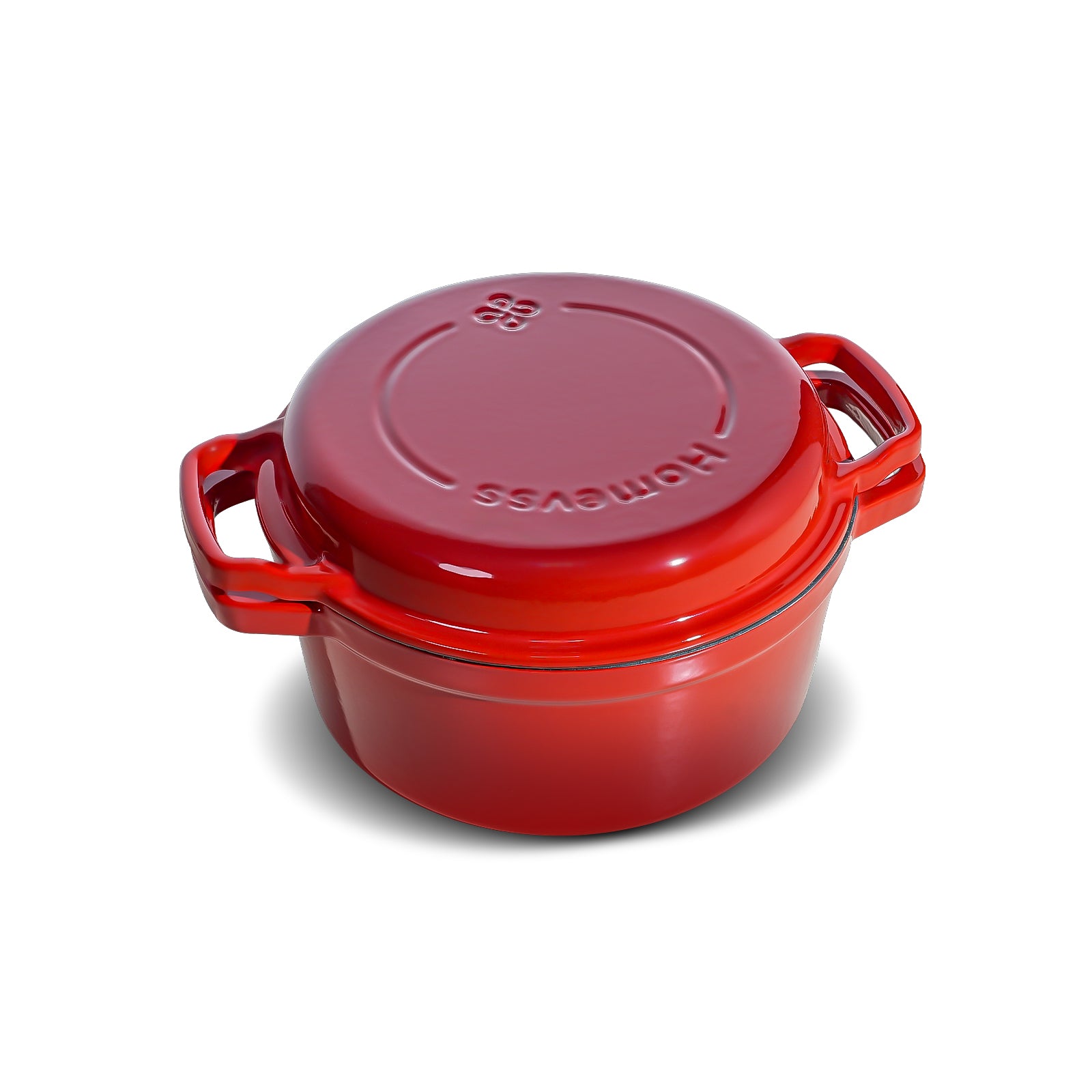 5-Quart Enameled Cast Iron Double Dutch Oven
