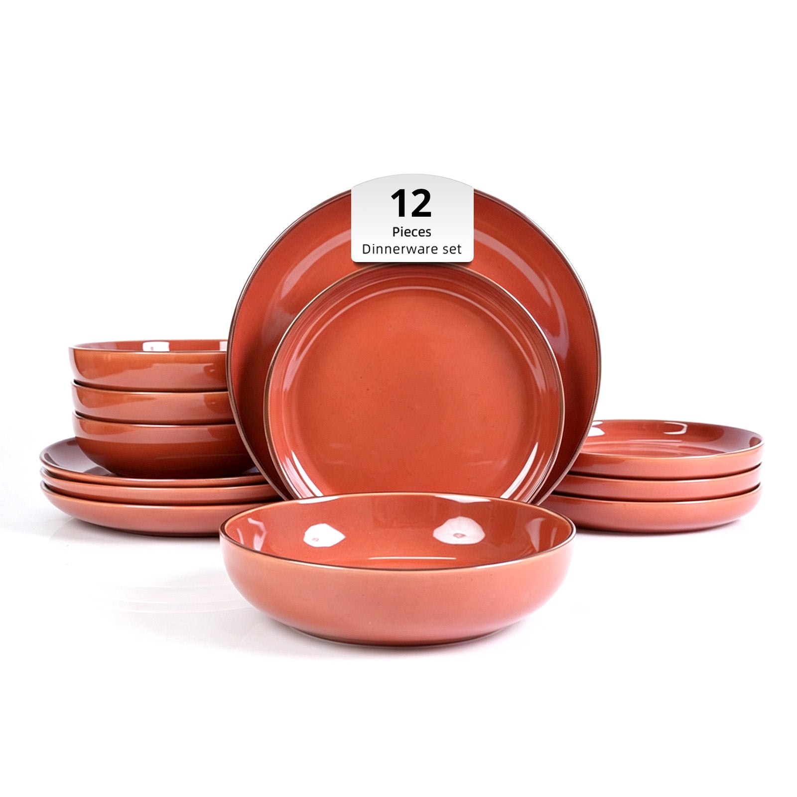 Euro-Nordic Speckled Stoneware Dinnerware Set