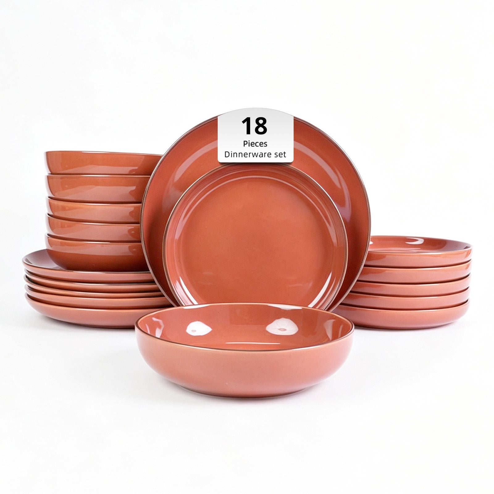 Euro-Nordic Speckled Stoneware Dinnerware Set