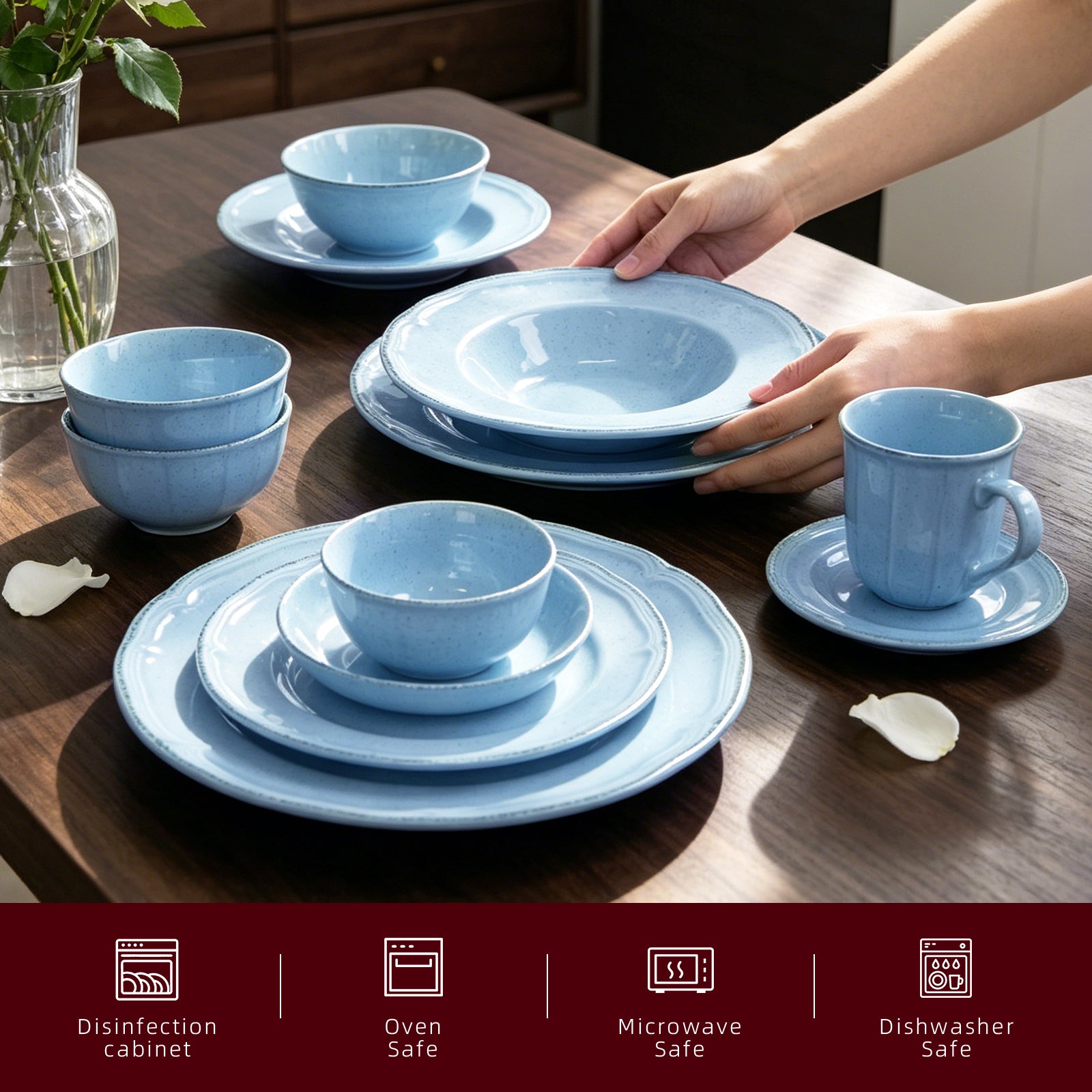 French Countryside Stoneware Dinnerware Set
