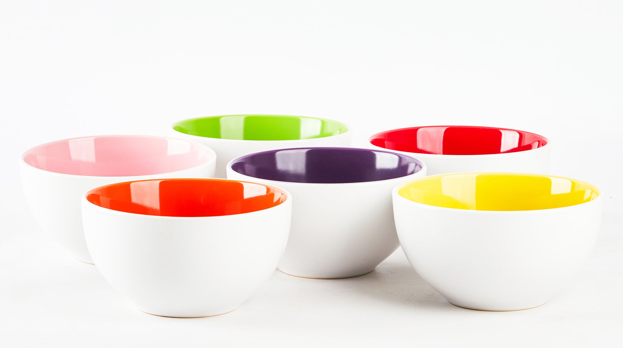 Stoneware Coupe Shape Bowls