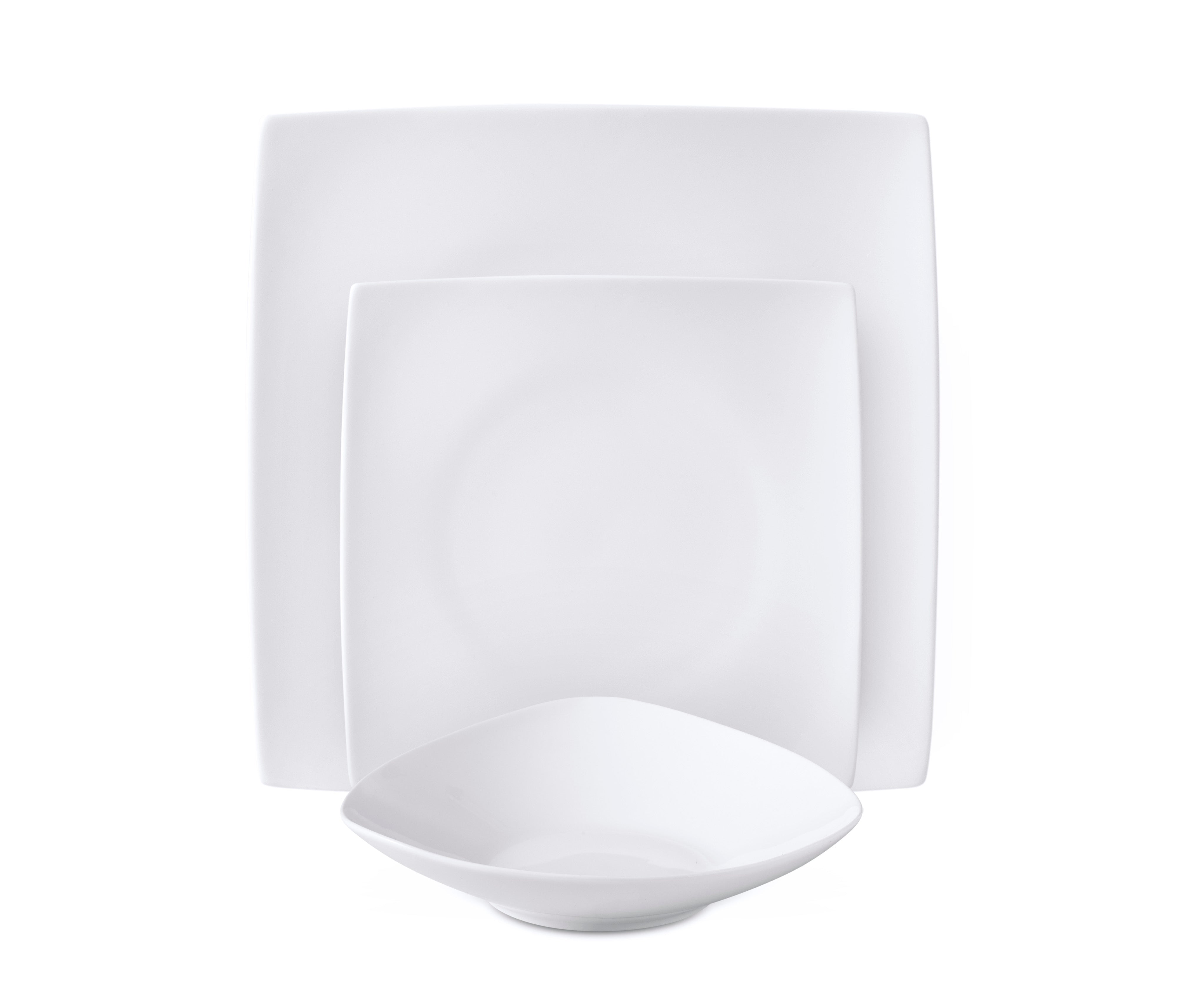 Modern Square Bone China Dinnerware Set