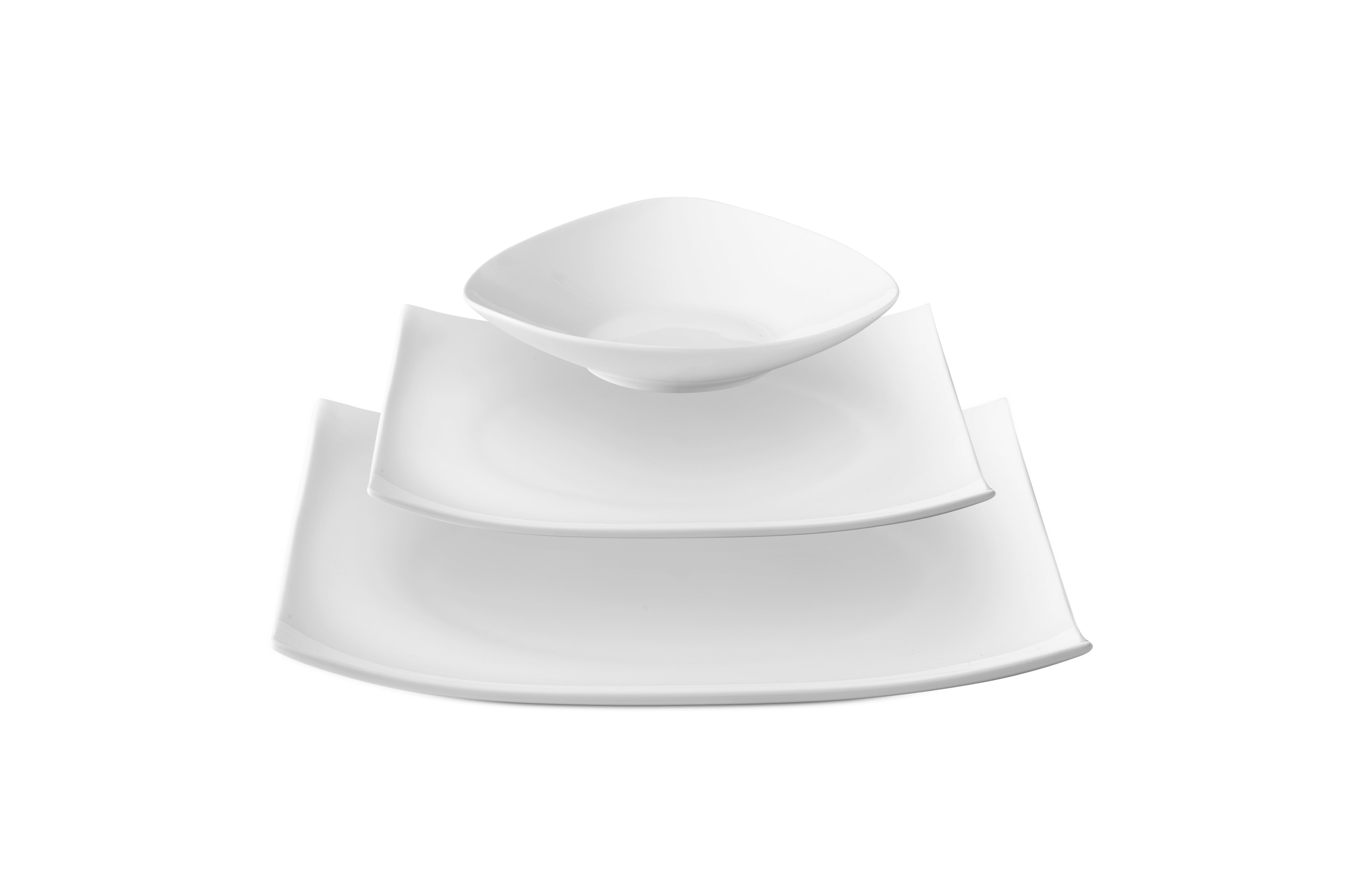Modern Square Bone China Dinnerware Set
