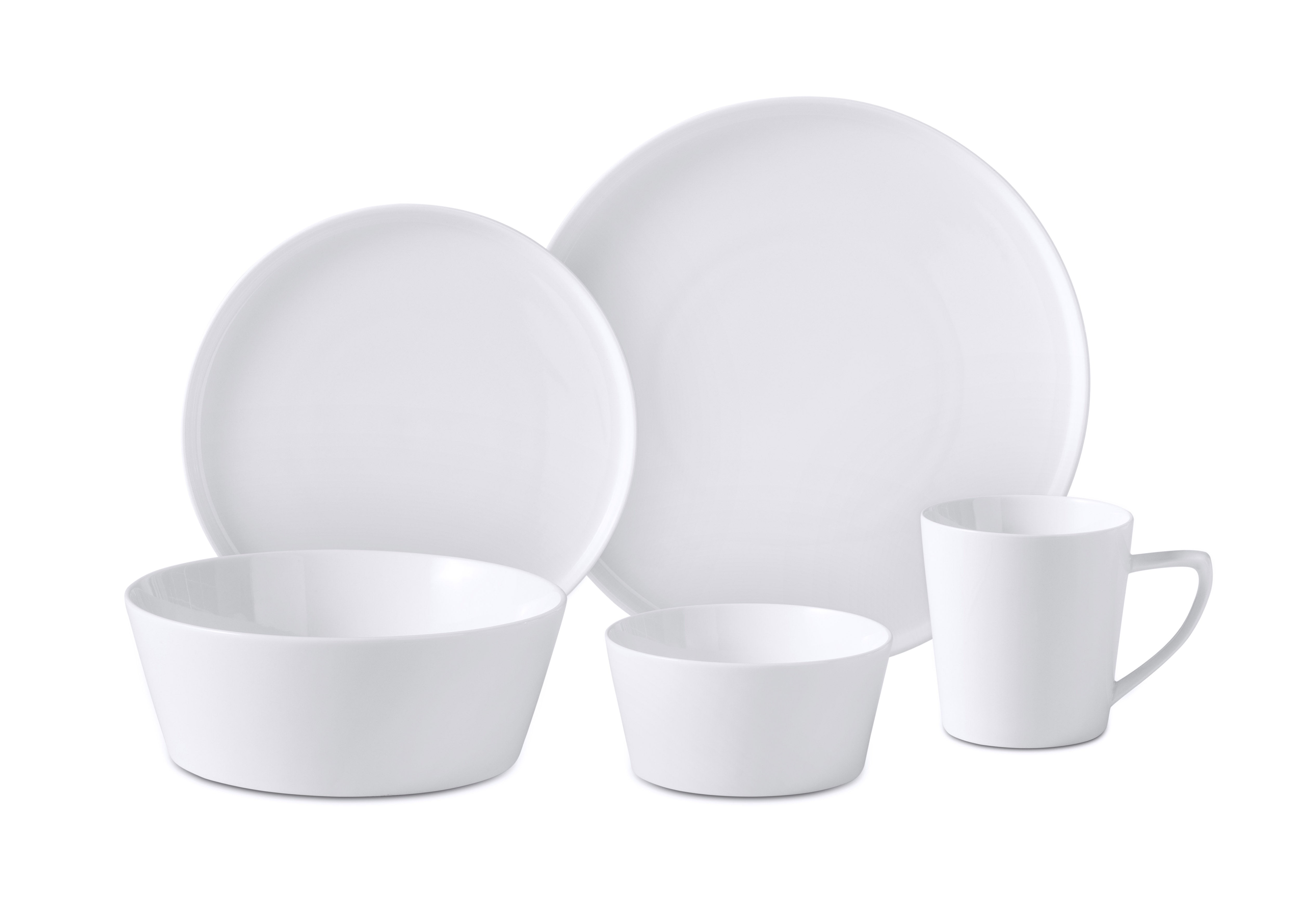 Bone China Nordic Style Cone Shape  Dinnerware Set