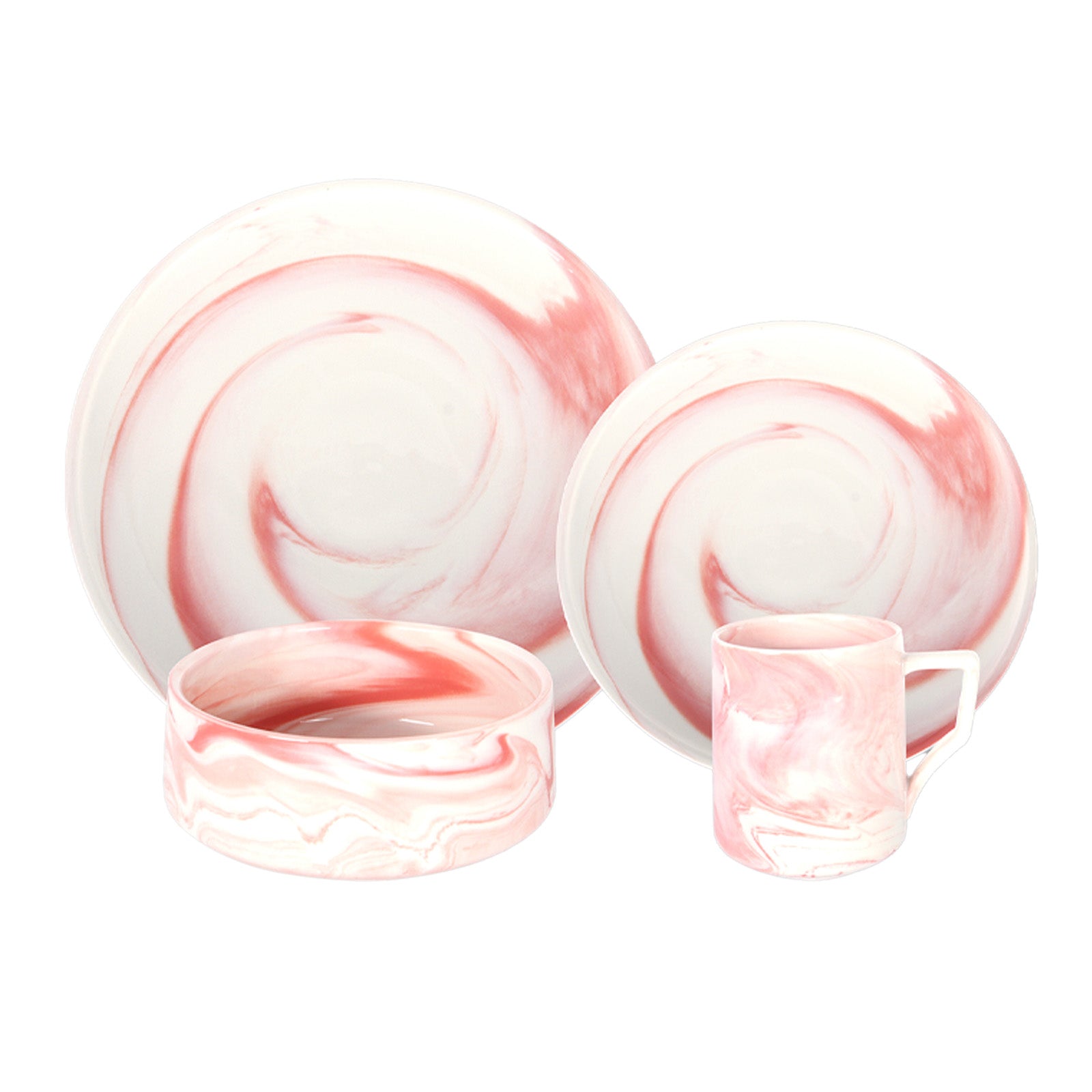 Artisan Marbled Fine China Dinnerware Set