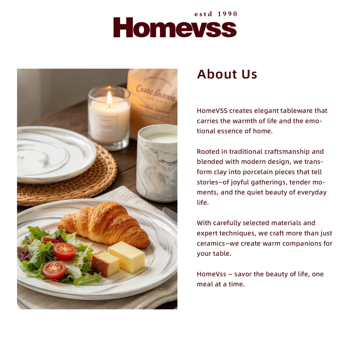 Artisan Marbled Fine China Dinnerware Set