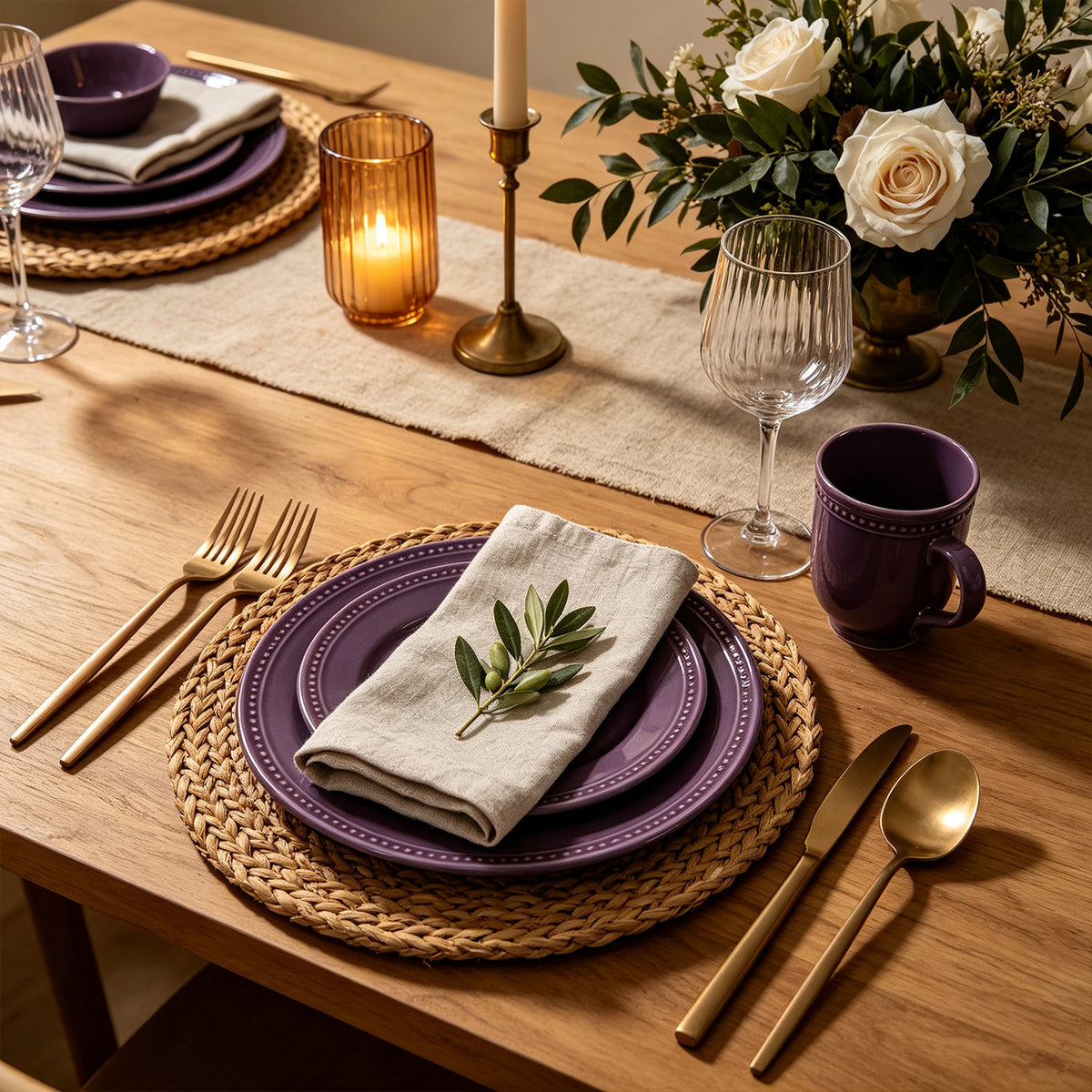 Embossed Pearl Dots Stoneware Dinnerware Set