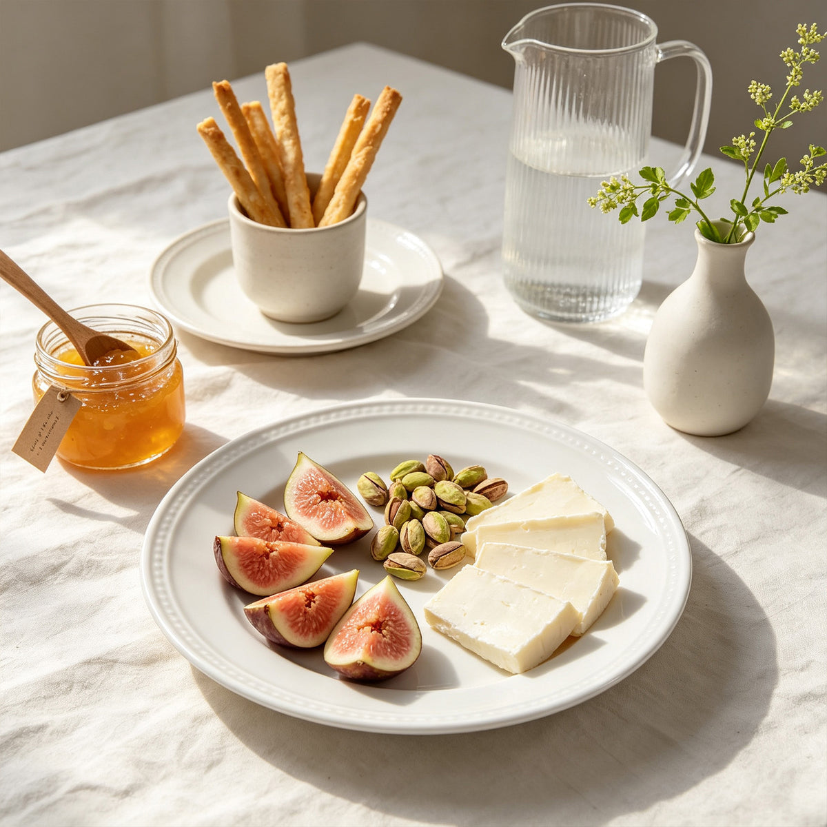 Embossed Pearl Dots Stoneware Dinnerware Set