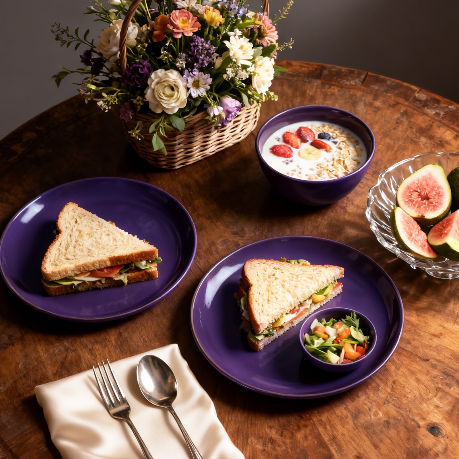 Euro-Nordic Speckled Stoneware Dinnerware Set