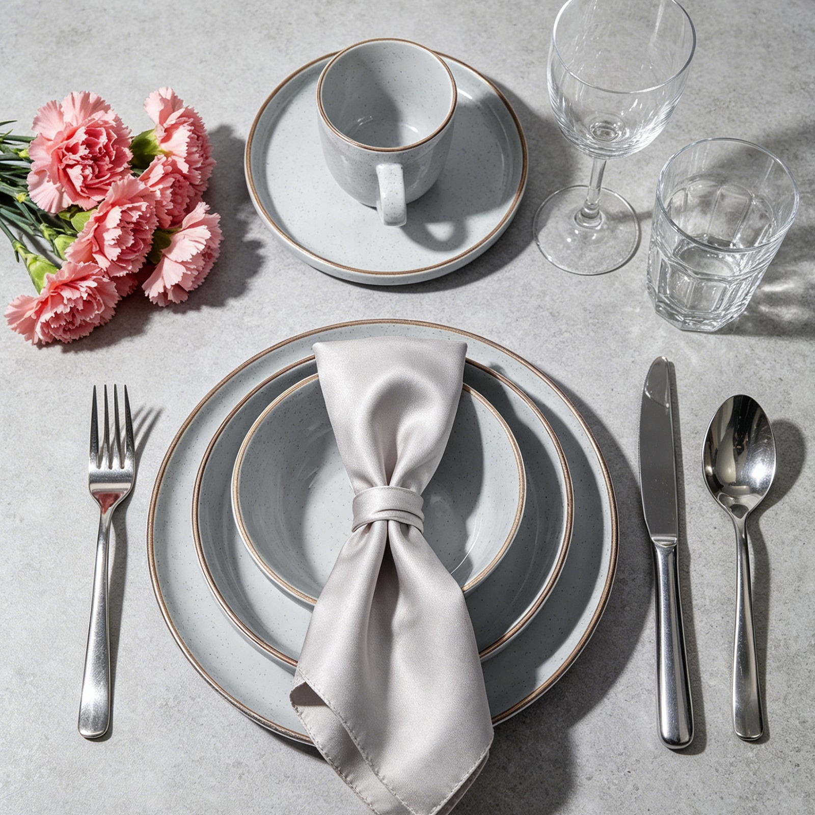 Euro Nordic Shiny Glaze Stoneware Dinnerware Set (20-Piece, Service for 4)