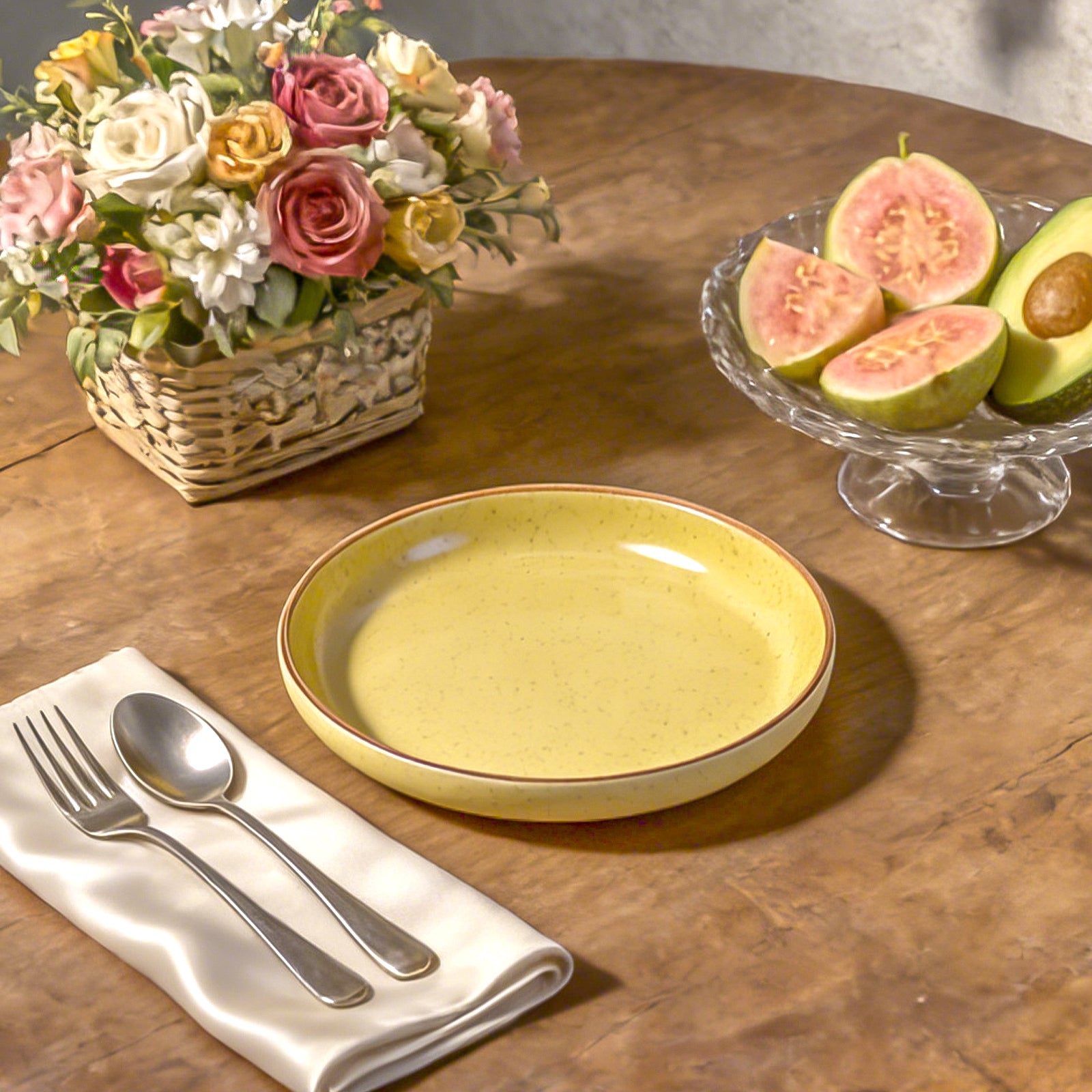 Euro-Nordic Speckled Stoneware Dinnerware Set