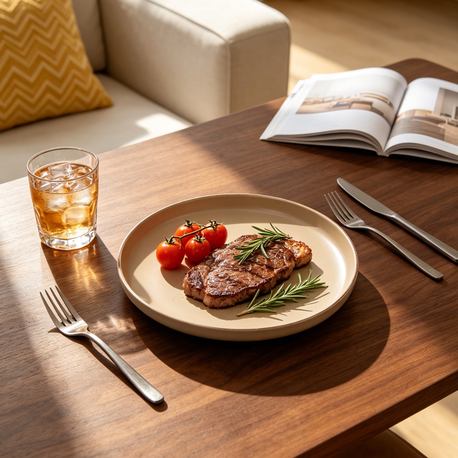 Nordic Rising-Rim Speckled Stoneware Dinnerware Set